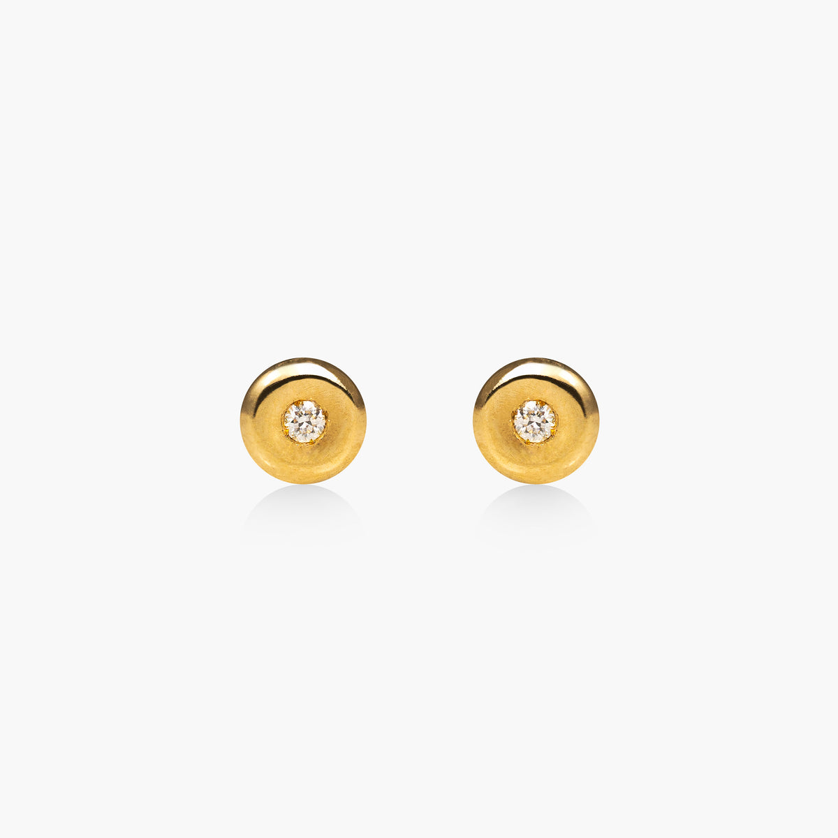 Cercei aur galben 18k cu diamante