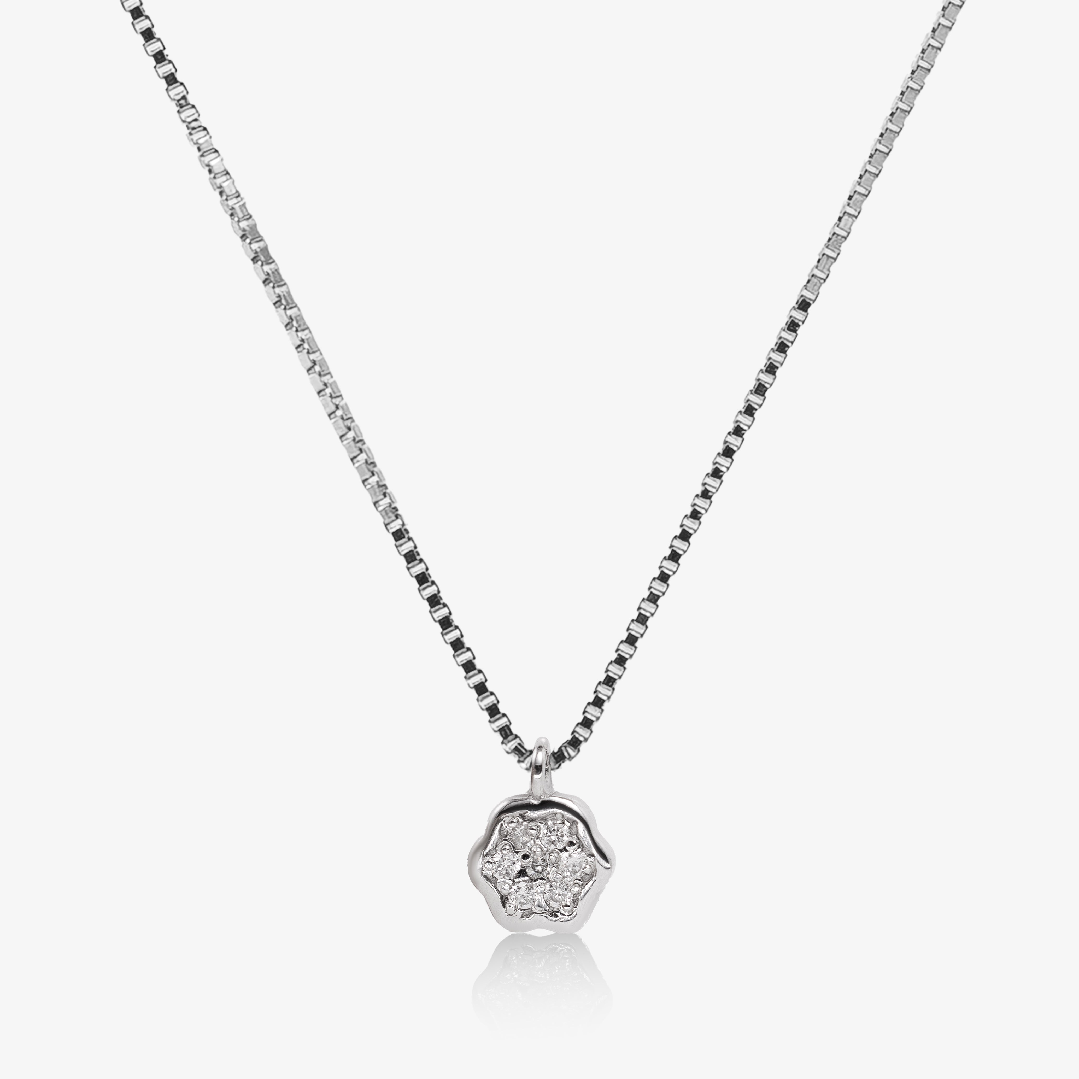 Colier aur 18k cu diamante 0.035 ct