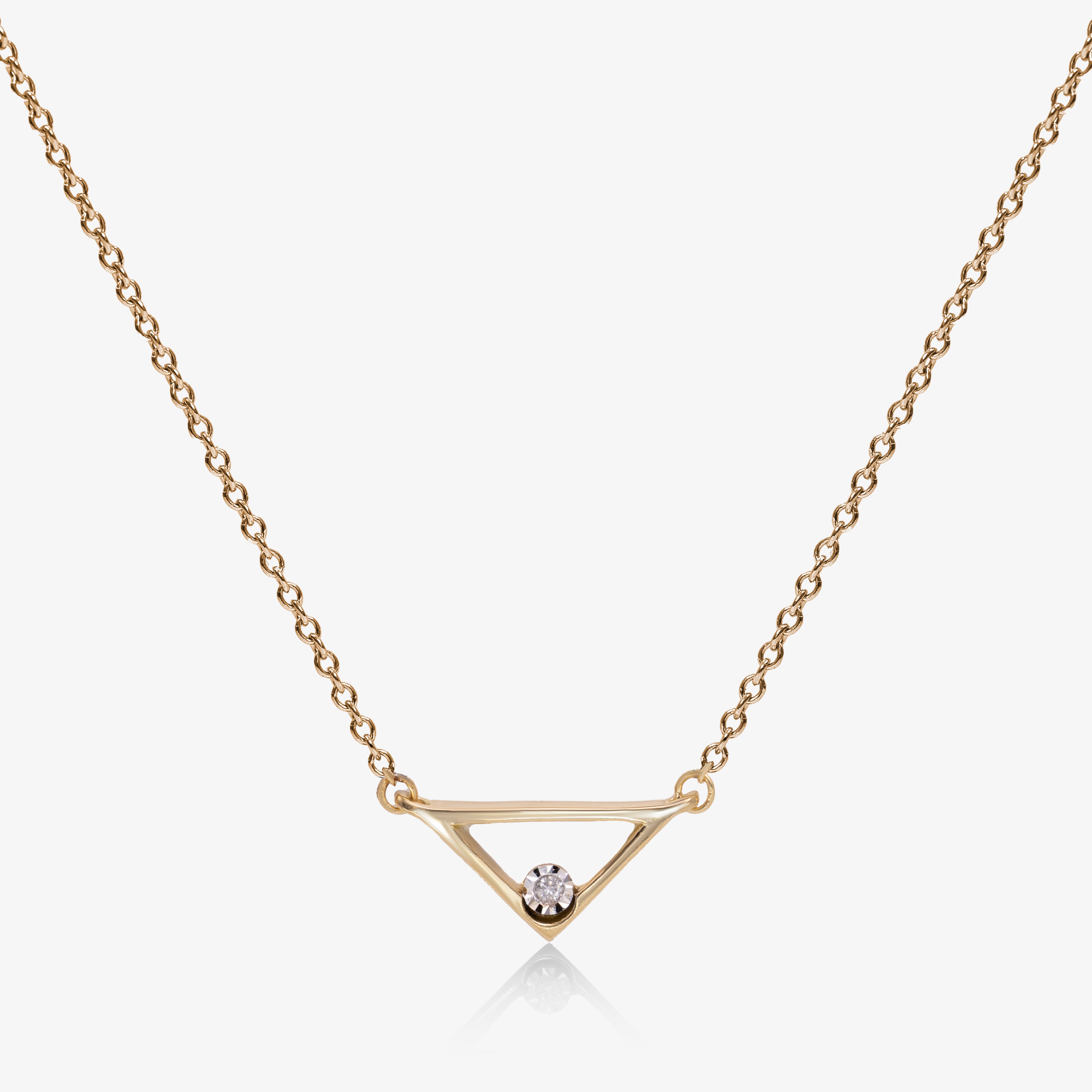 Colier aur 18k cu diamante 0.0050 ct