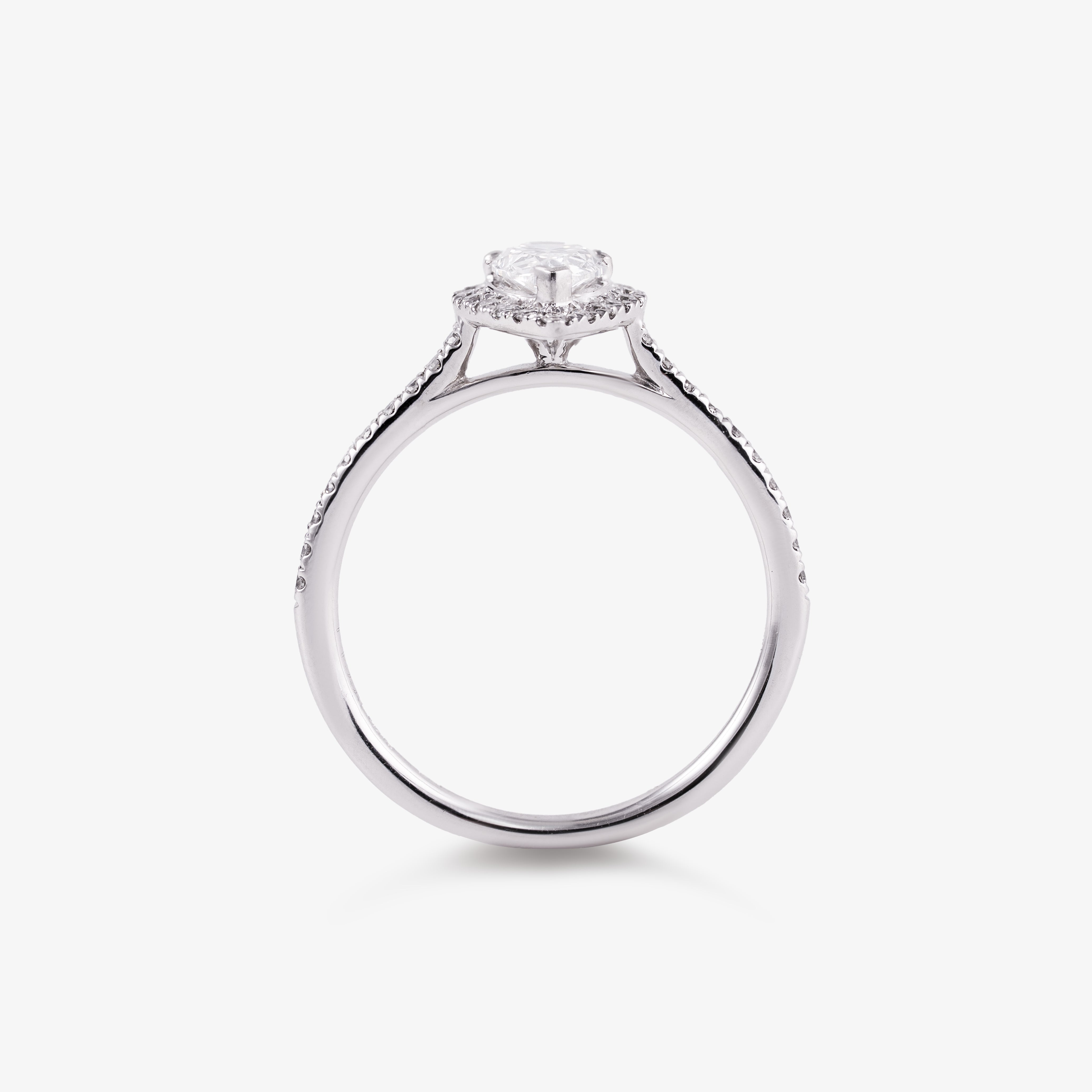 Inel de logodna din platina cu diamant 0.60 ct- Certificat GIA