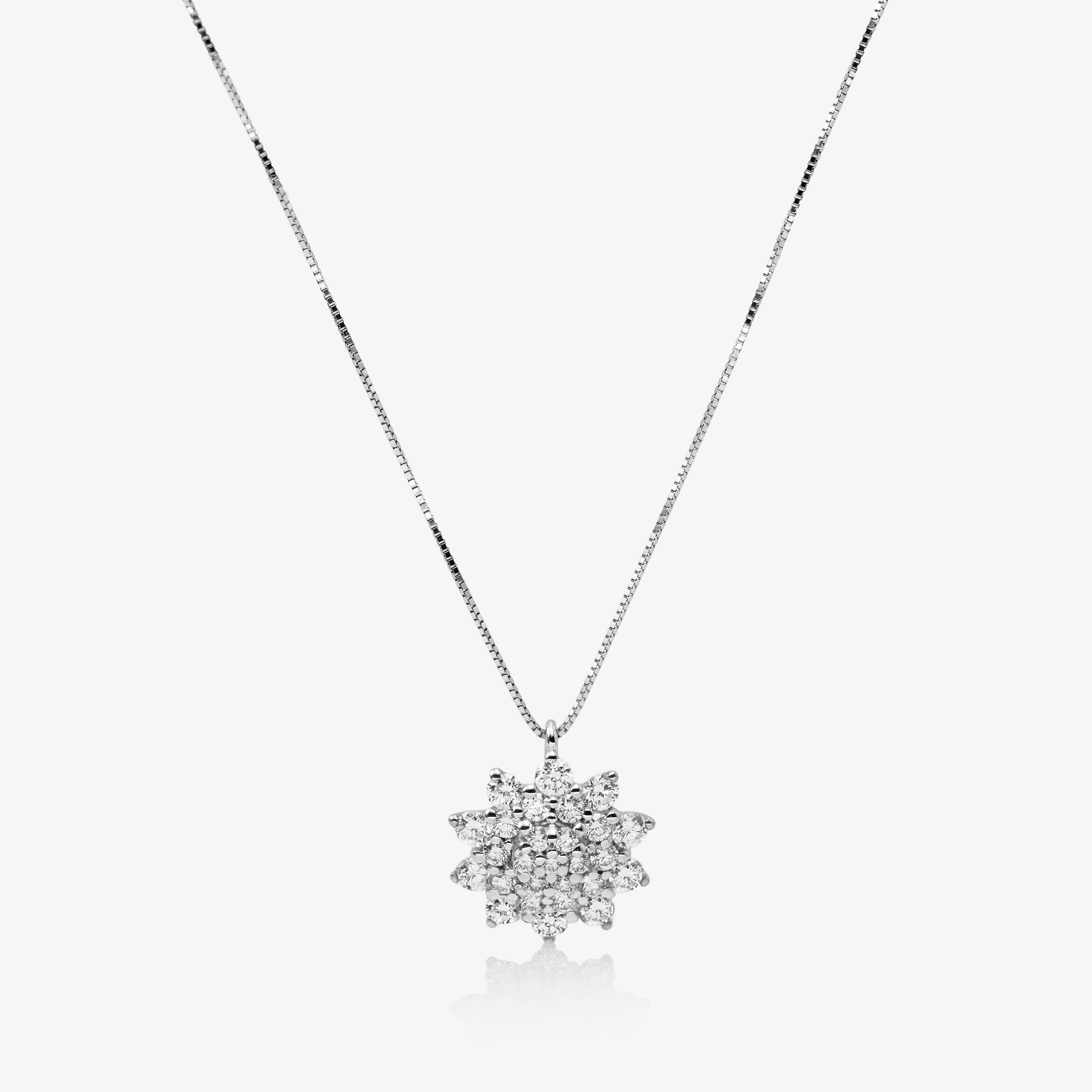 Colier aur 18k cu diamante 0.64 ct