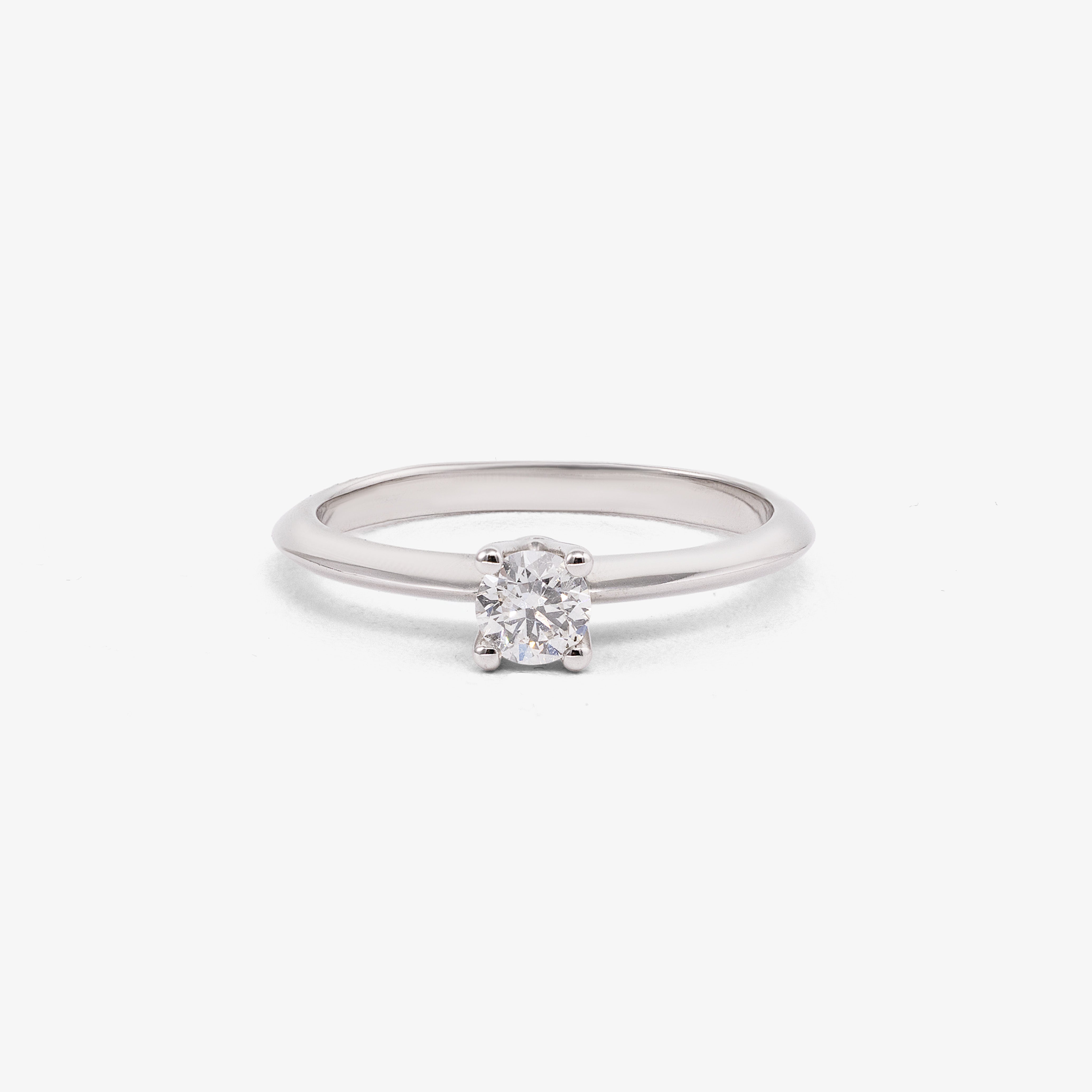 Inel de logodna din aur 18k cu diamant 0.15 ct