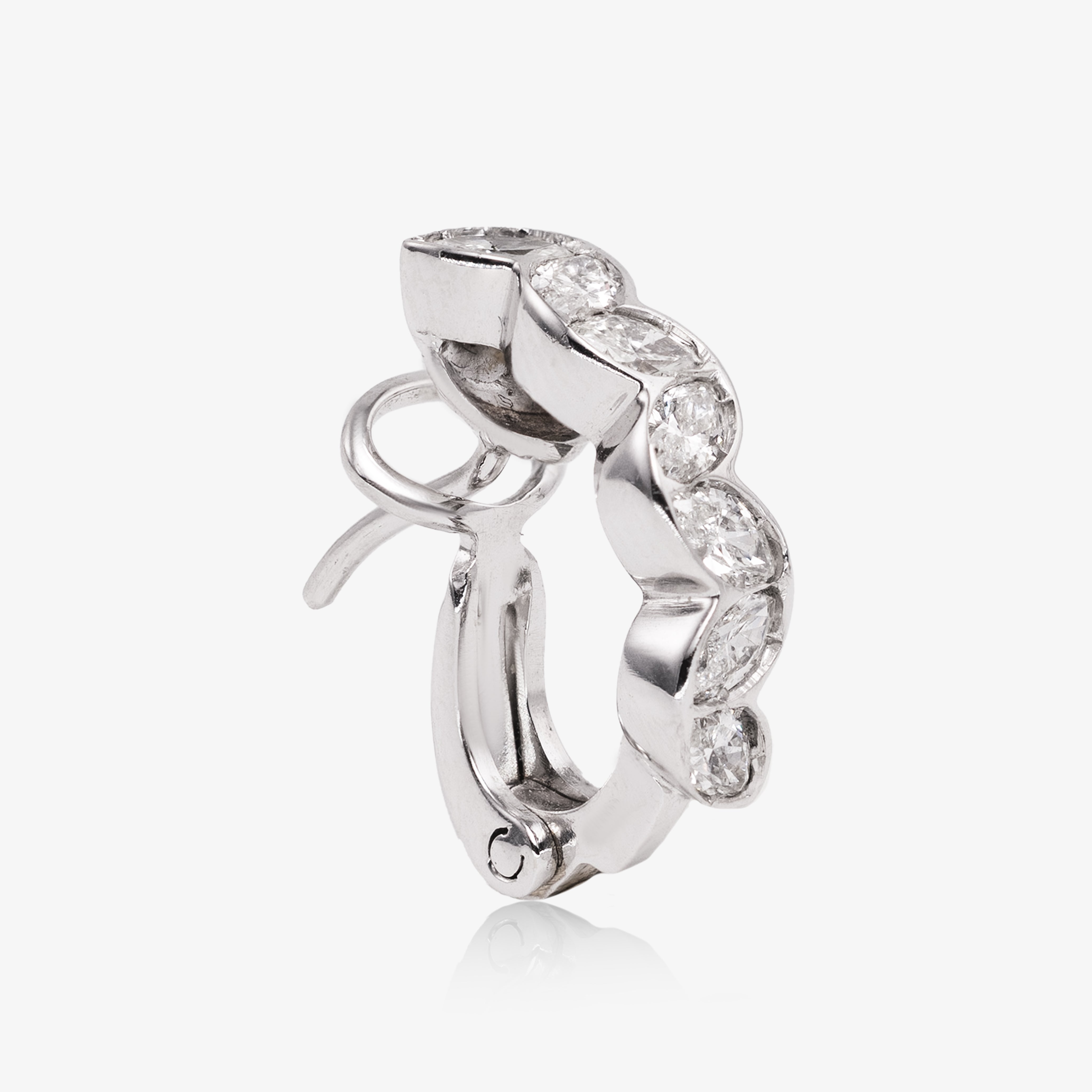 Cercei aur 18k cu diamante 0.90 ct