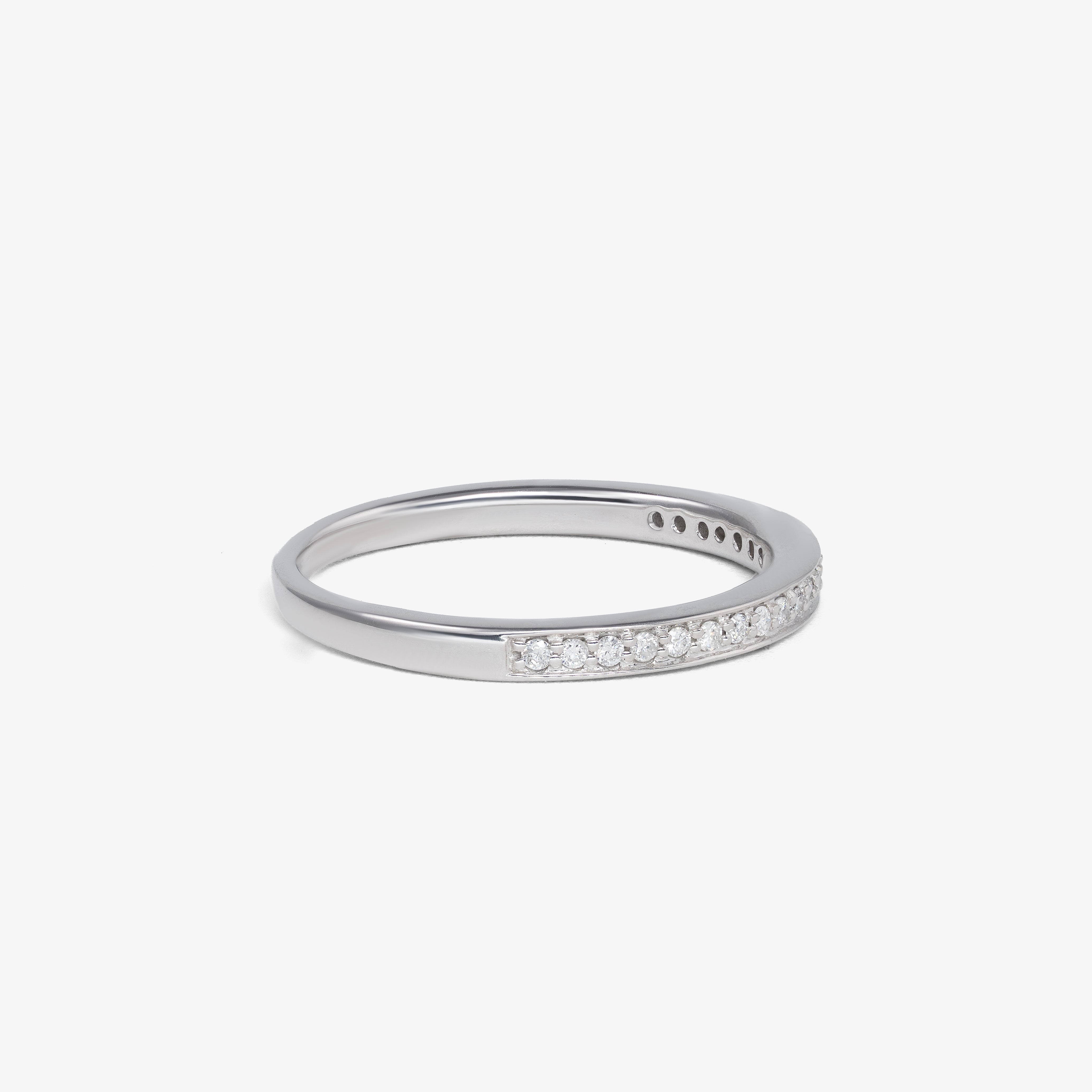 Inel Semi Eternity cu Briliante Albe 0.19ct