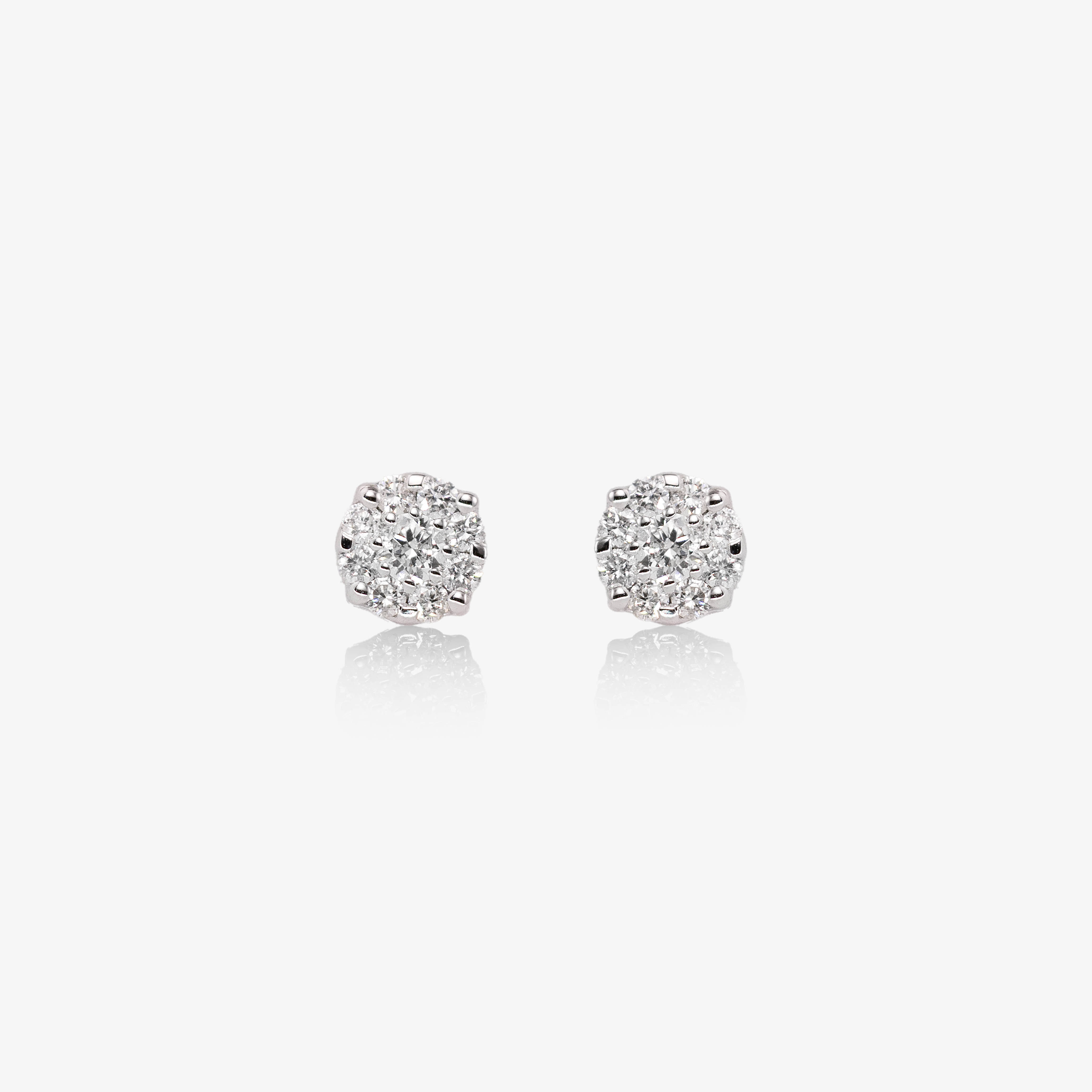 Cercei aur 18k cu diamante 0.37 ct