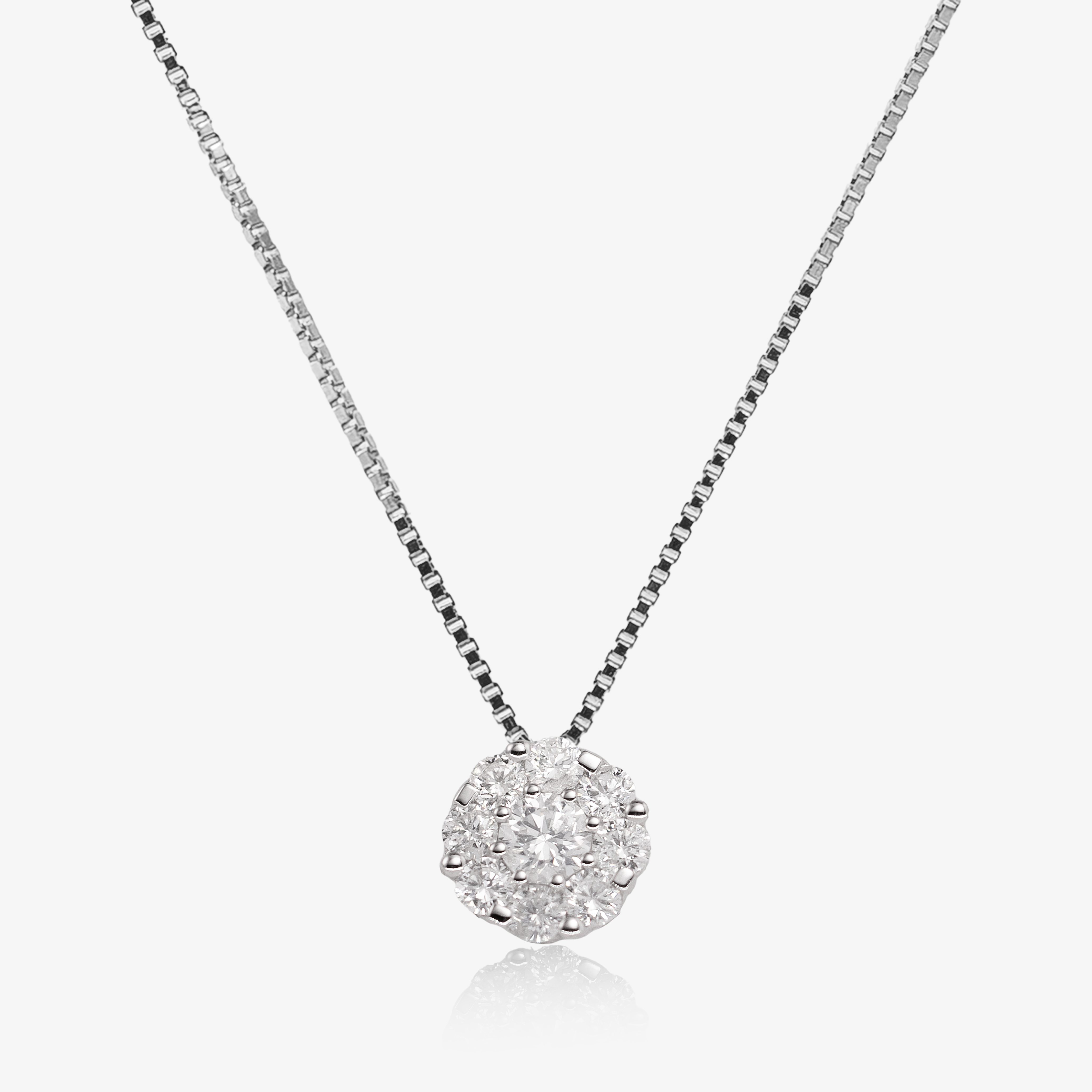 Pandant aur 18k cu diamante 0.48 ct