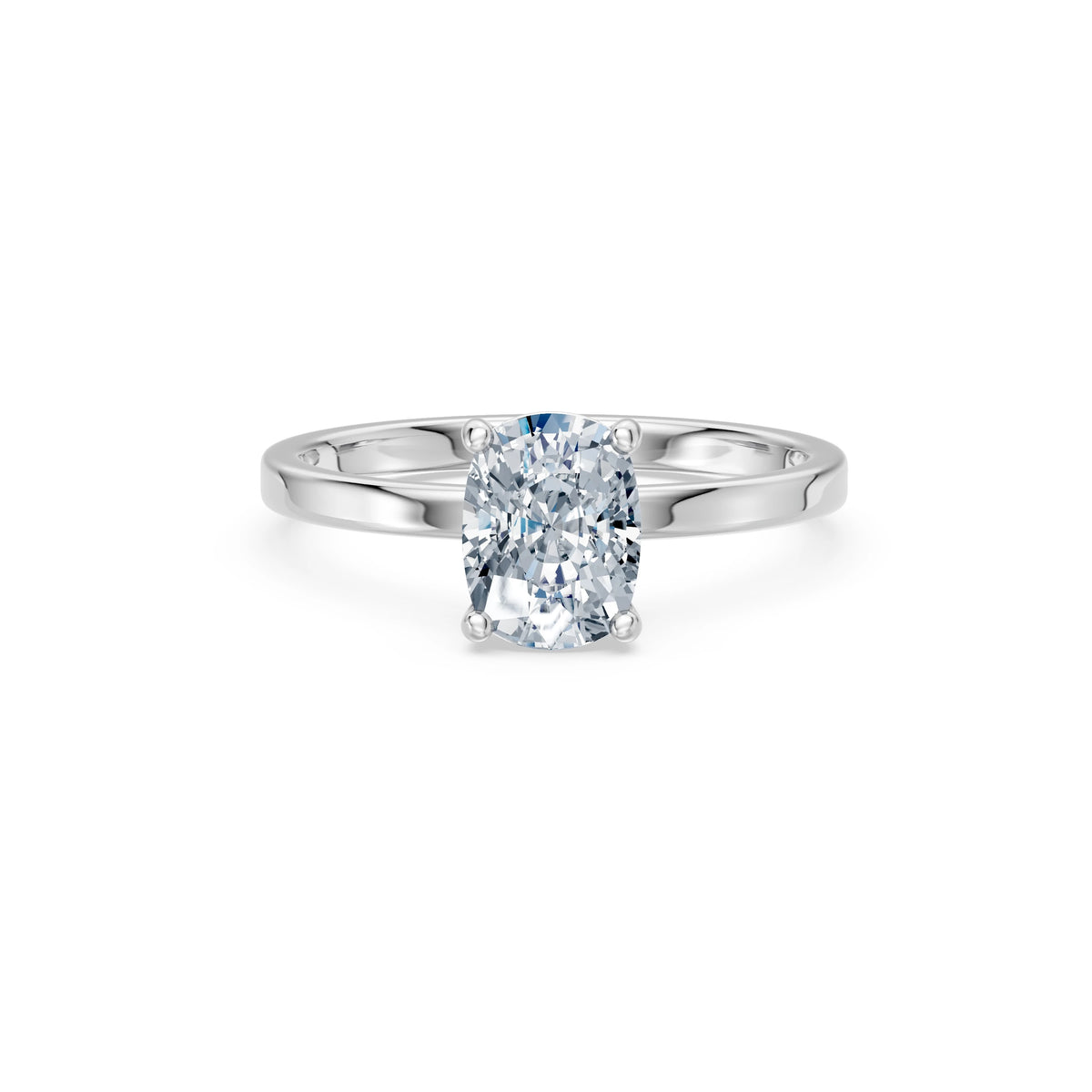 Inel de Logodnă Solitaire din Aur, Diamant Cushion 1,50 CT