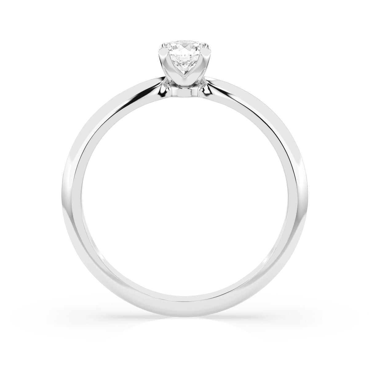 Inel de Logodnă Solitaire din Aur, Diamant Rotund Briliant 0,25 CT