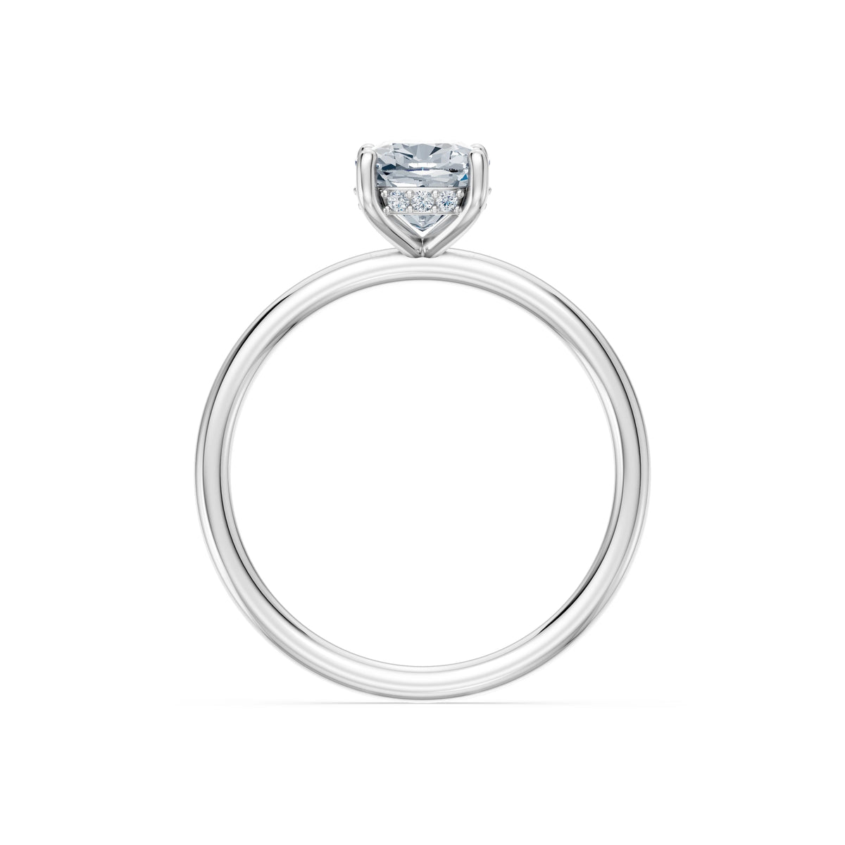 Inel de Logodnă Solitaire din Aur, Diamant Cushion 1,50 CT