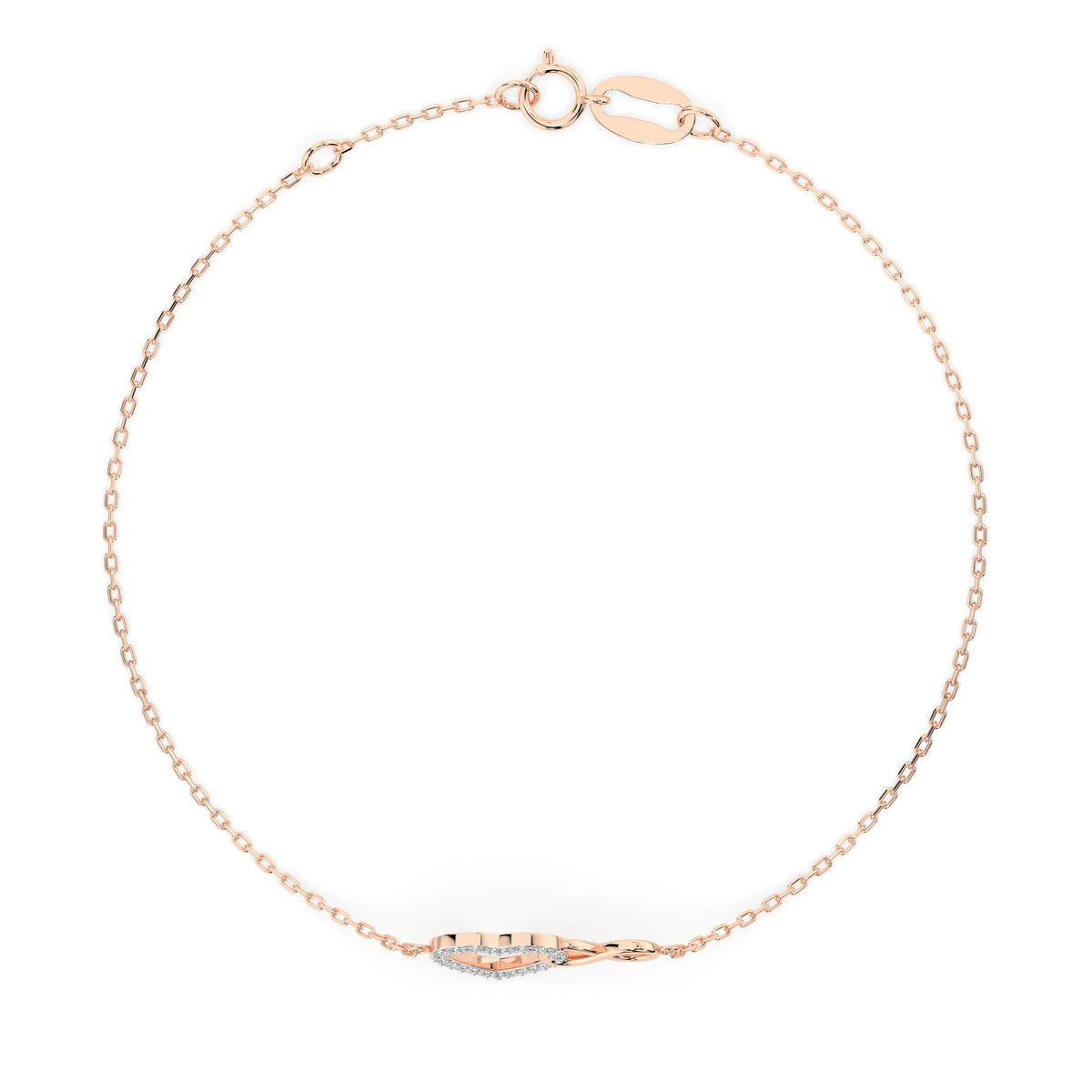 Brățară din Aur cu Diamante, Forma Rotund Briliant, 0,11 CT