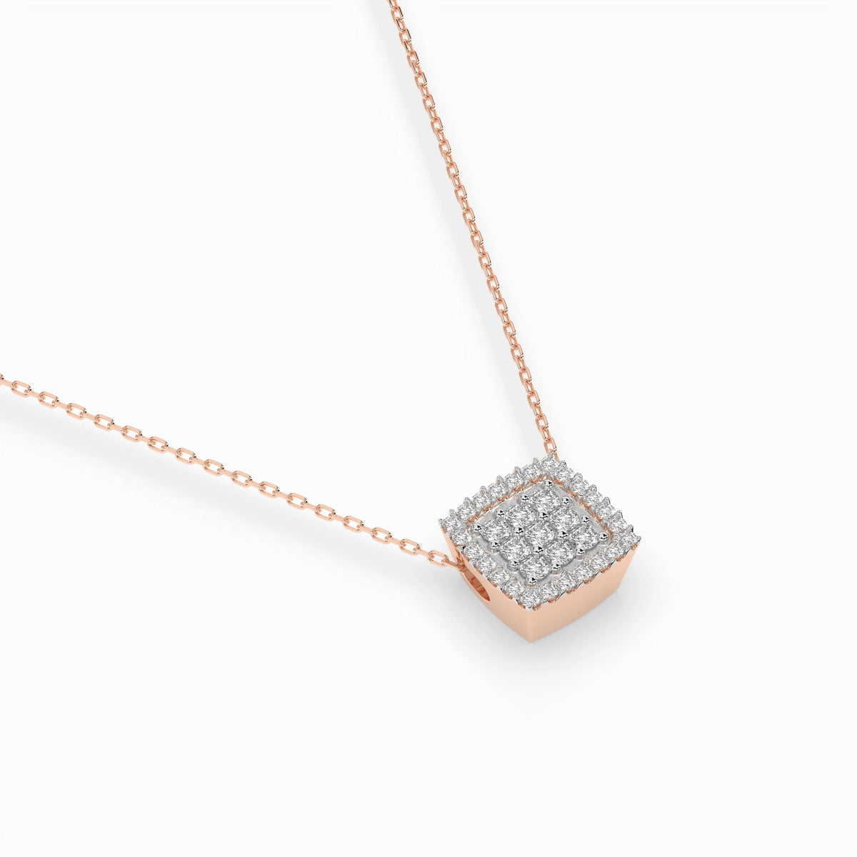 Colier din Aur cu Diamante, Forma Rotund Briliant, 0,26 CT