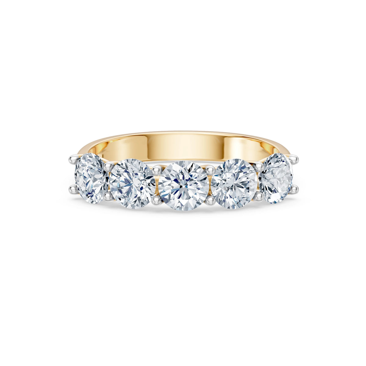 Inel din Aur cu Diamante, Forma Rotund Briliant, 1,75 CT
