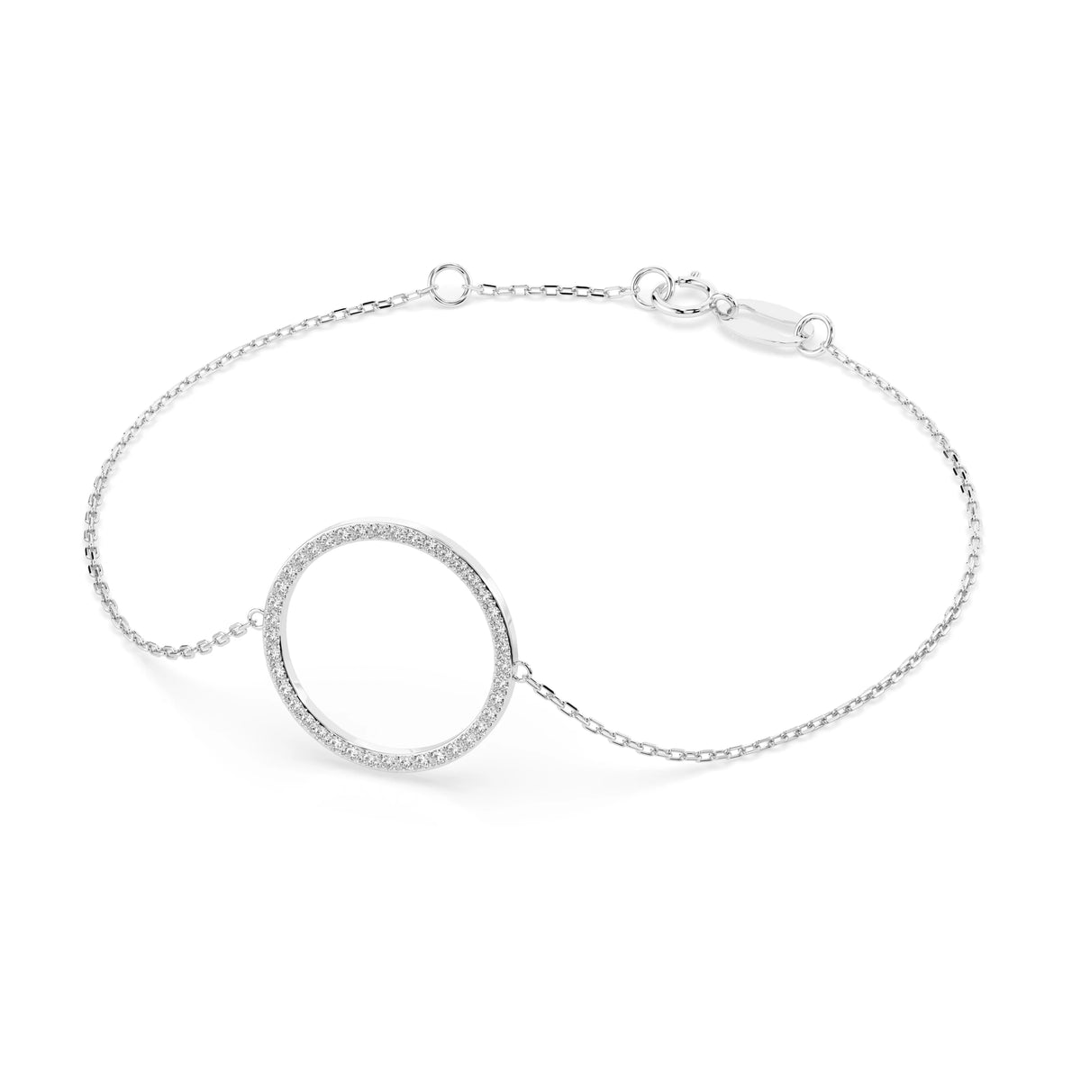 Brățară din Aur cu Diamante, Forma Rotund Briliant, 0,21 CT