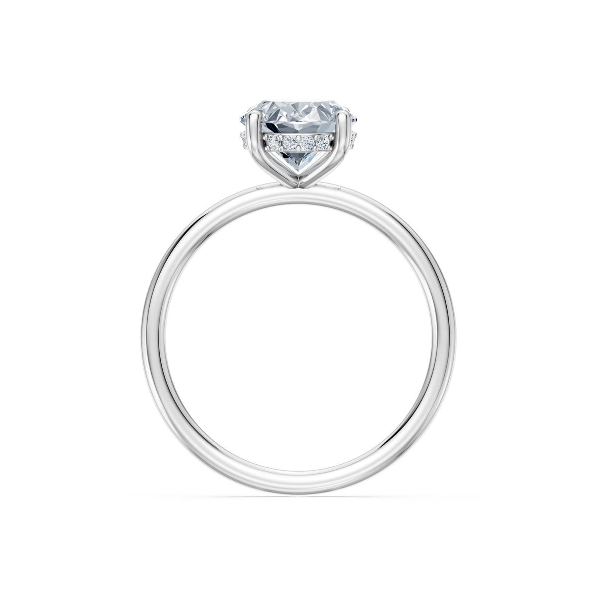 Inel de Logodnă Solitaire din Aur, Diamant Oval 2,00 CT