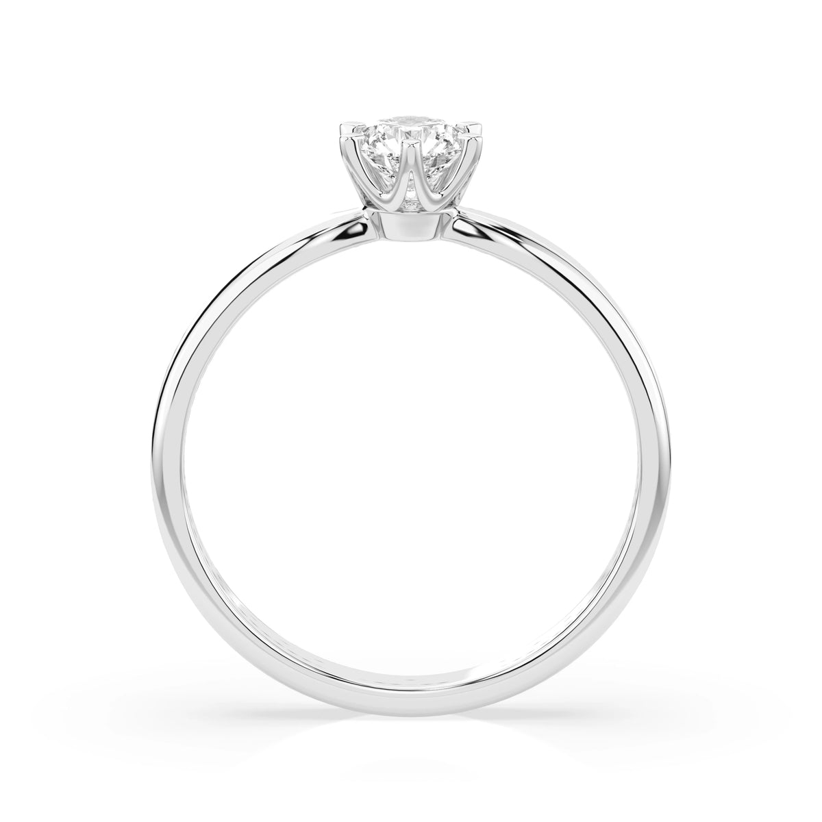 Inel de Logodnă Solitaire din Aur, Diamant Rotund Briliant 0,25 CT