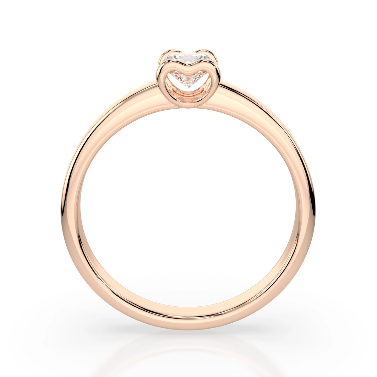 Inel de Logodnă Solitaire din Aur, Diamant Rotund Briliant 0,30 CT