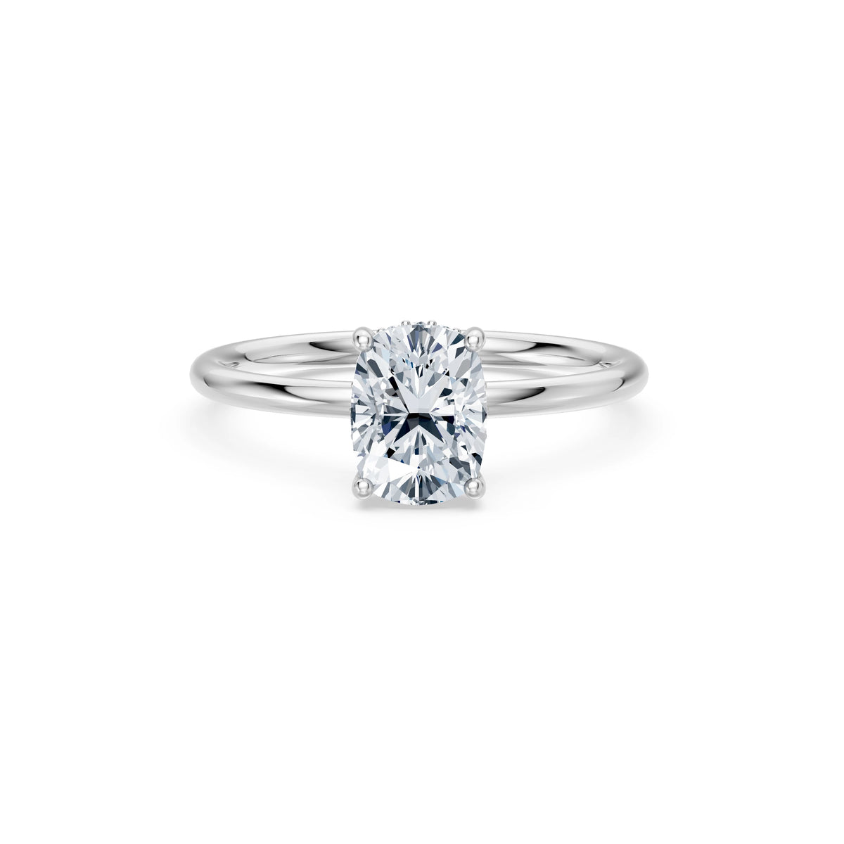 Inel de Logodnă Solitaire din Aur, Diamant Cushion 1,50 CT