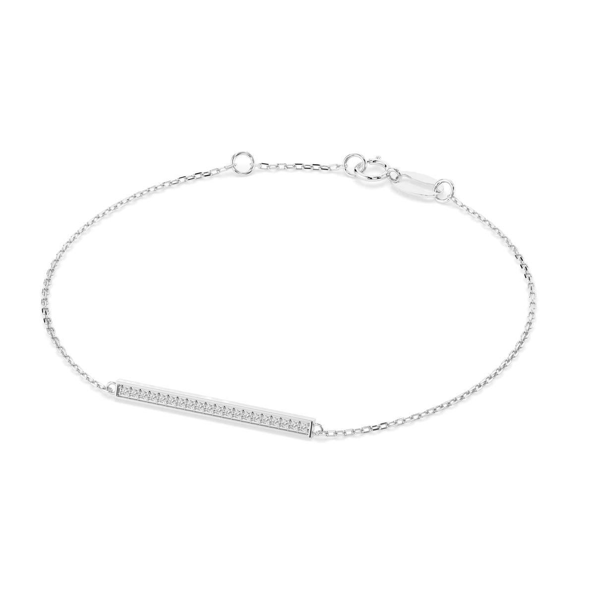 Brățară din Aur cu Diamante, Forma Rotund Briliant, 0,10 CT