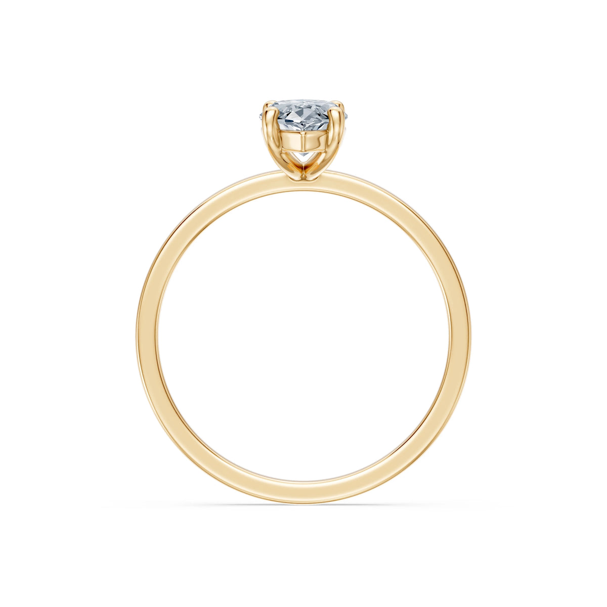 Inel de Logodnă Solitaire din Aur, Diamant Marquise 1,00 CT