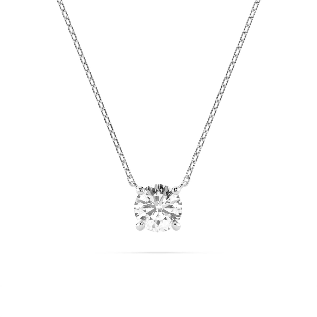 Colier din Aur cu Diamant, Forma Rotund Briliant, 0,50 CT