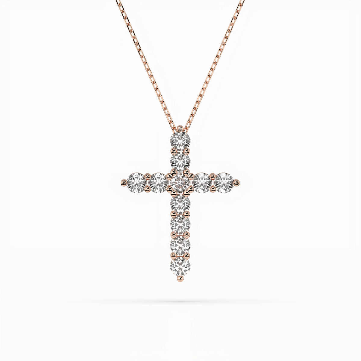 Colier din Aur cu Diamante, Forma Rotund Briliant, 1,65 CT