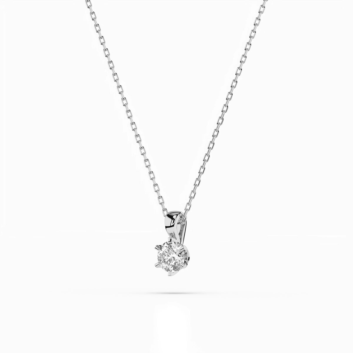 Colier din Aur cu Diamant, Forma Rotund Briliant, 0,20 CT