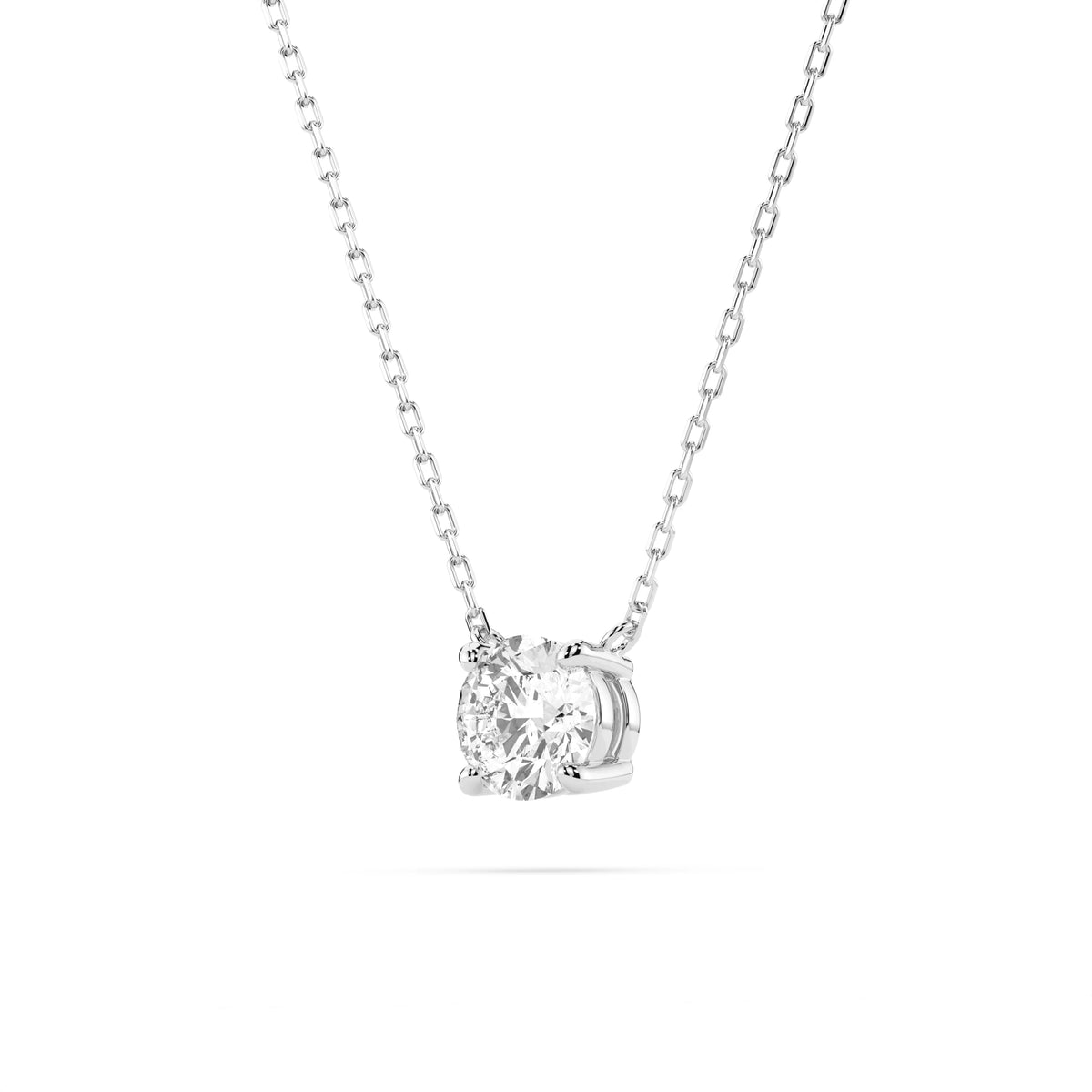Colier din Aur cu Diamant, Forma Rotund Briliant, 0,25 CT