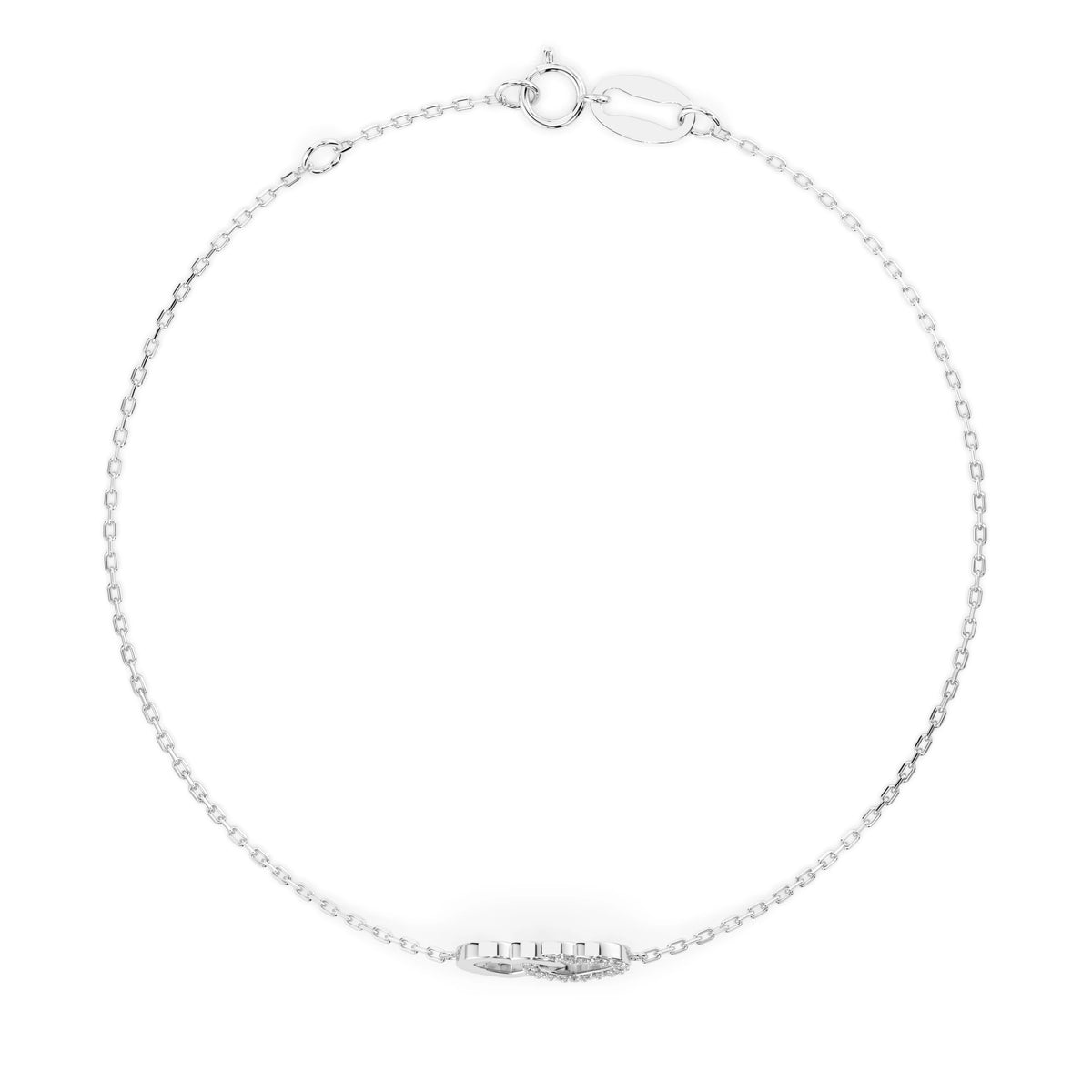 Brățară din Aur cu Diamante, Forma Rotund Briliant, 0,08 CT