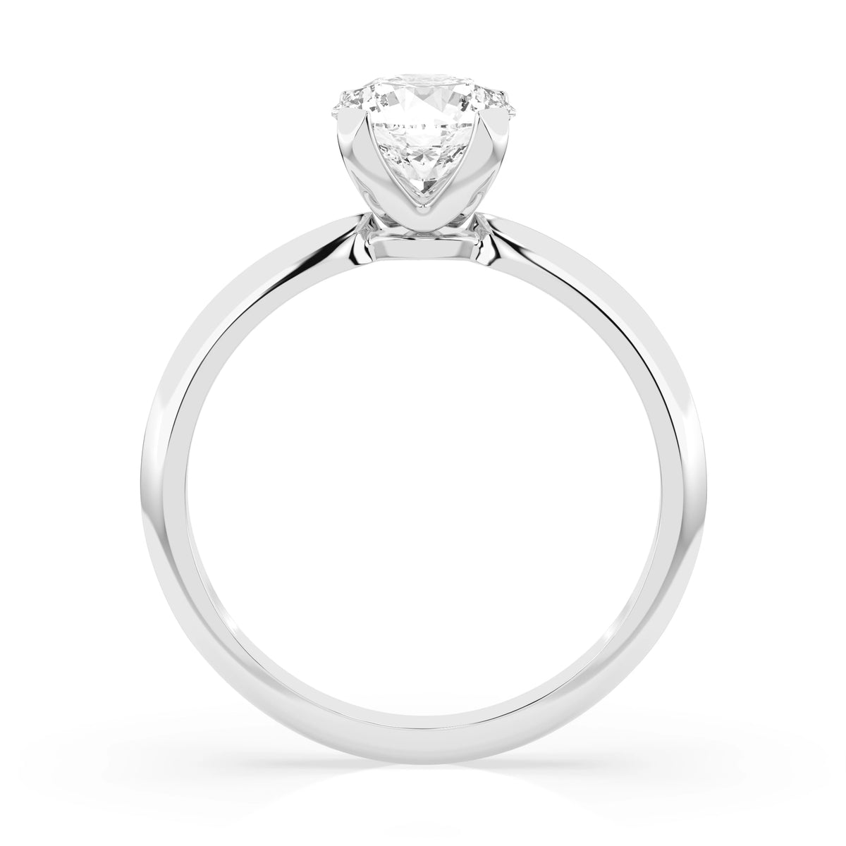 Inel de Logodnă Solitaire din Aur, Diamant Rotund Briliant 1,00 CT