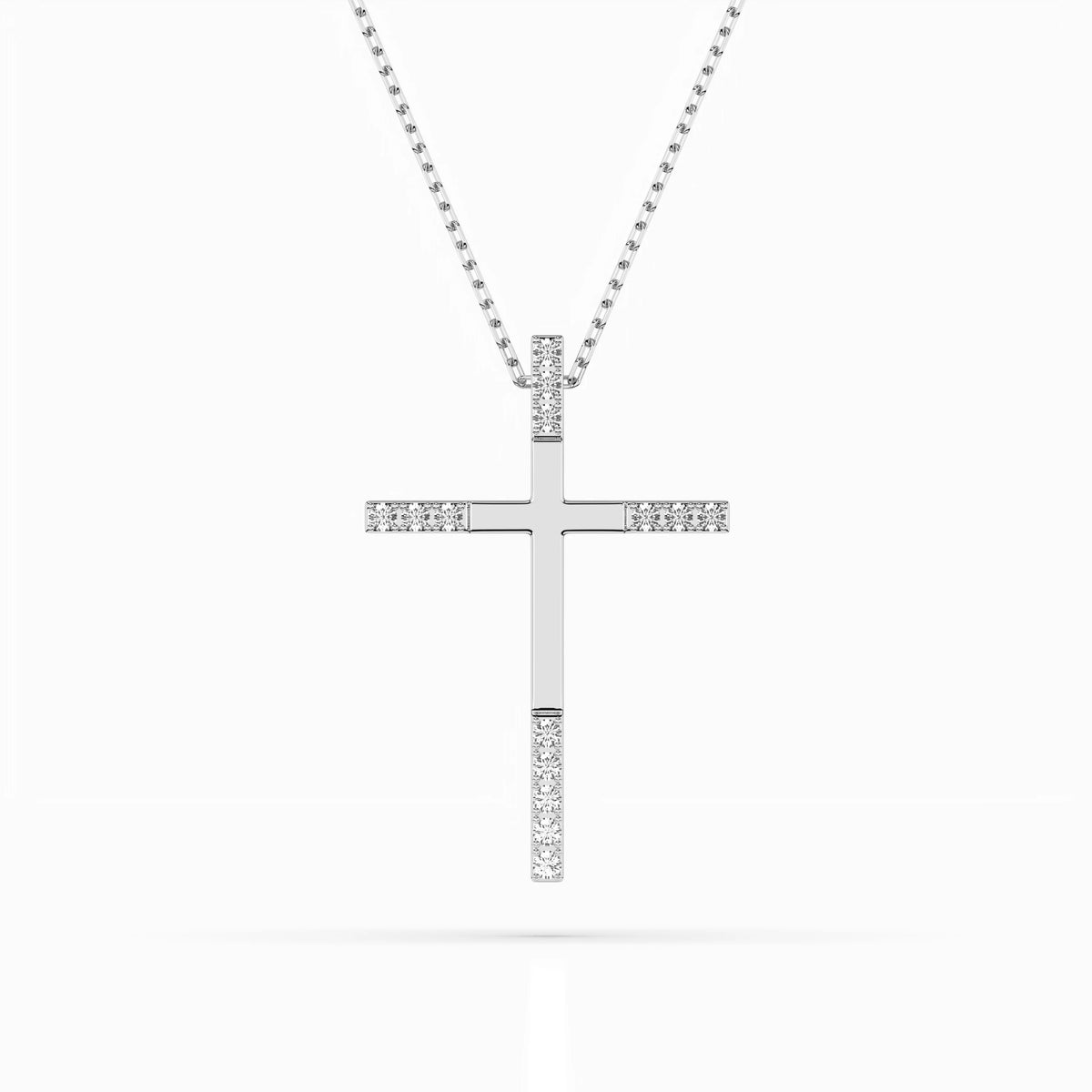 Colier din Aur cu Diamante, Forma Rotund Briliant, 0,08 CT