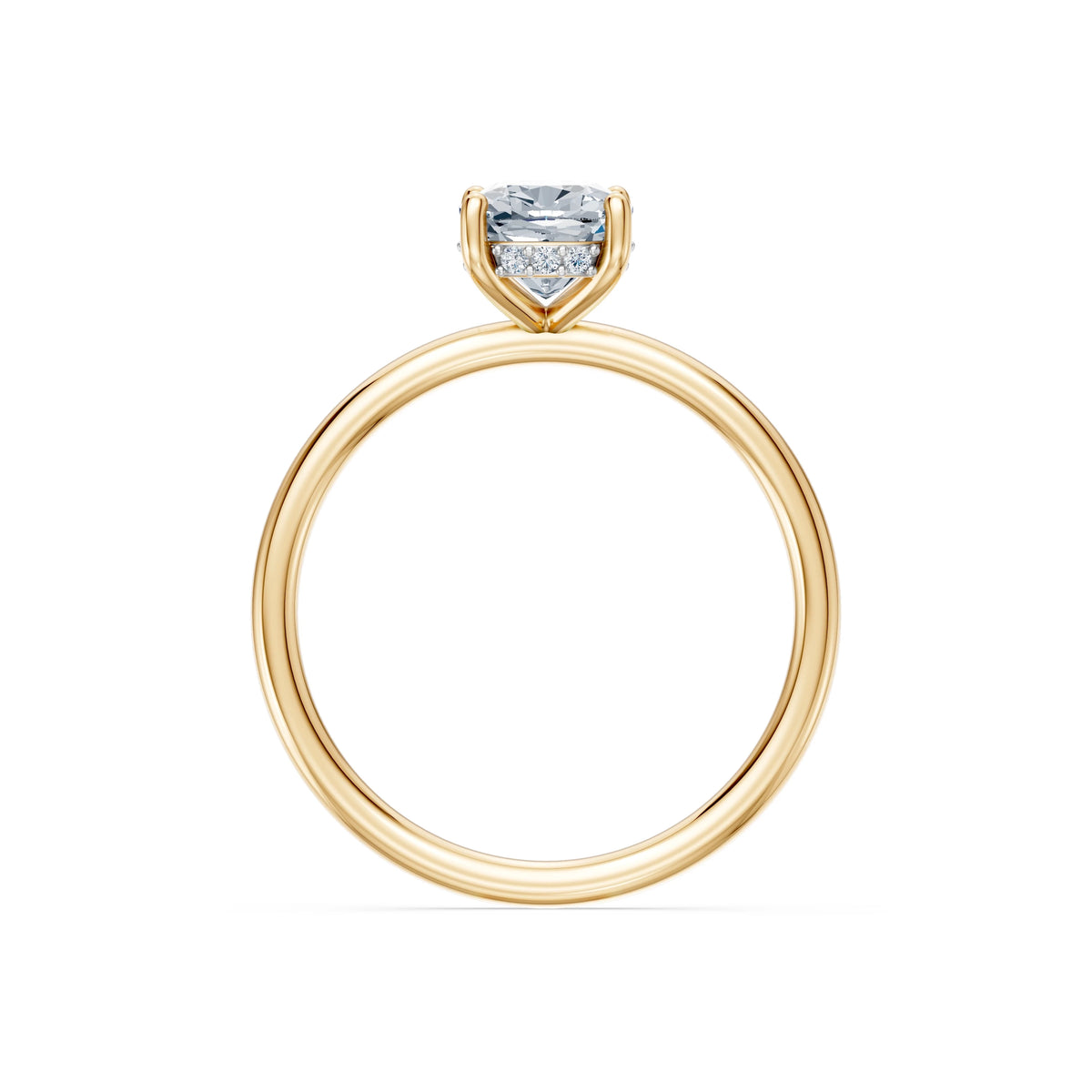 Inel de Logodnă Solitaire din Aur, Diamant Cushion 1,50 CT