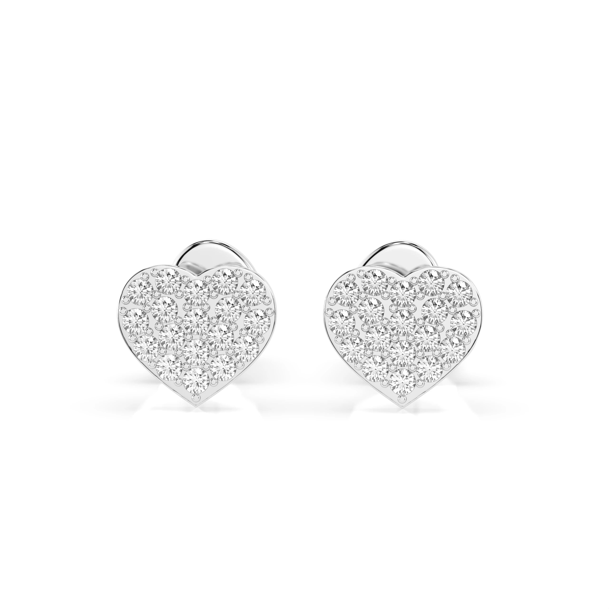 Cercei din Aur cu Diamante Rotunde Briliant 0.18 CT