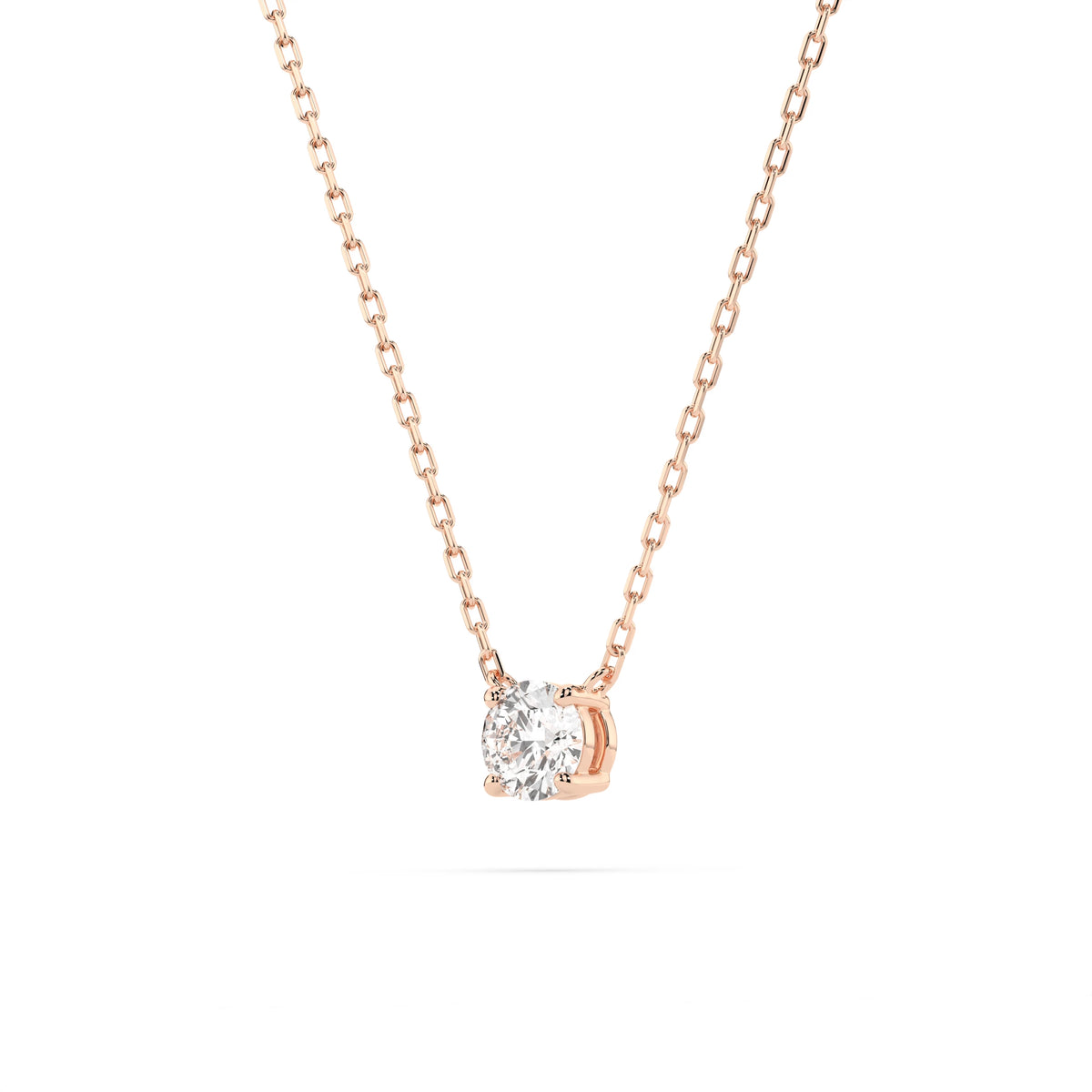 Colier din Aur cu Diamant, Forma Rotund Briliant, 0,20 CT