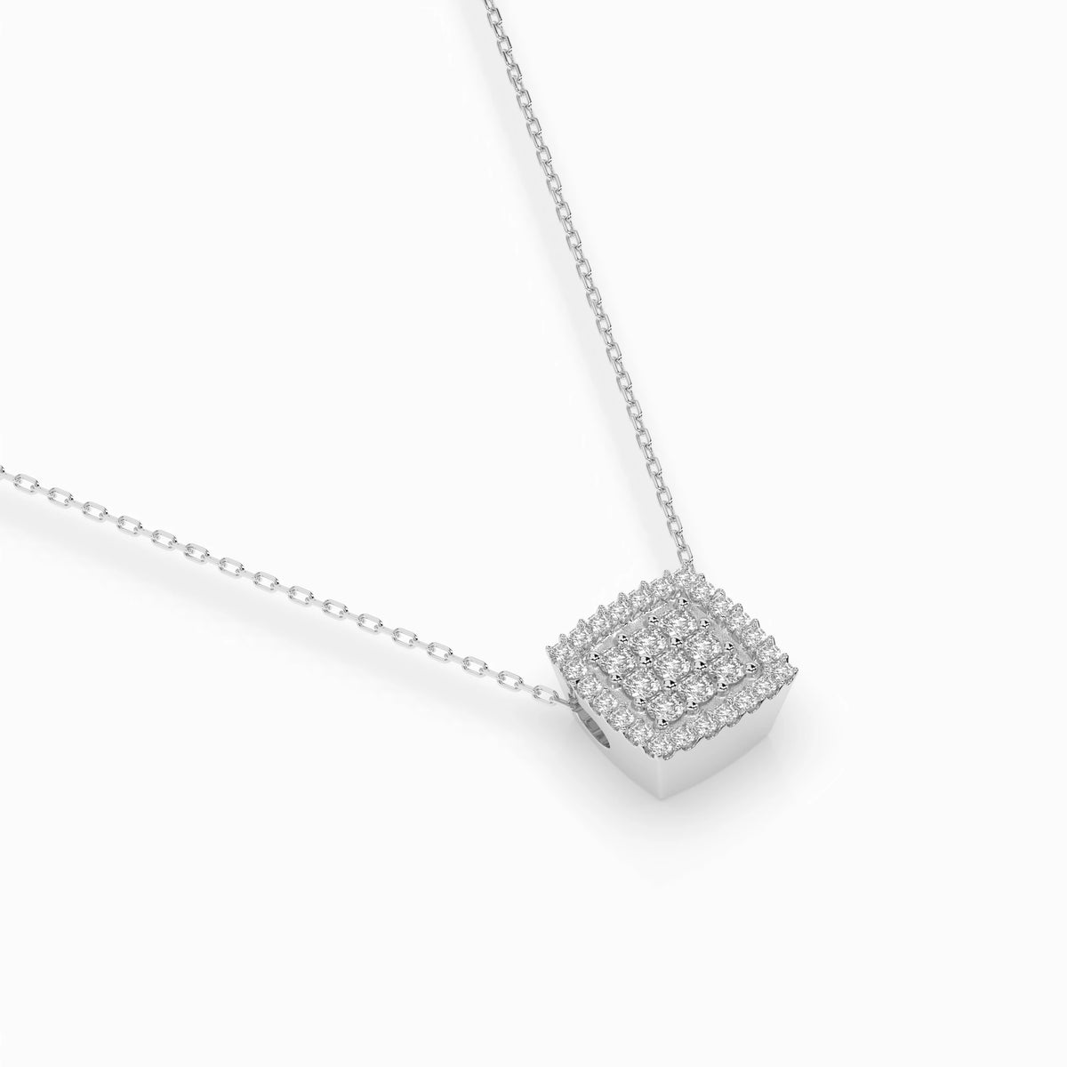 Colier din Aur cu Diamante, Forma Rotund Briliant, 0,26 CT