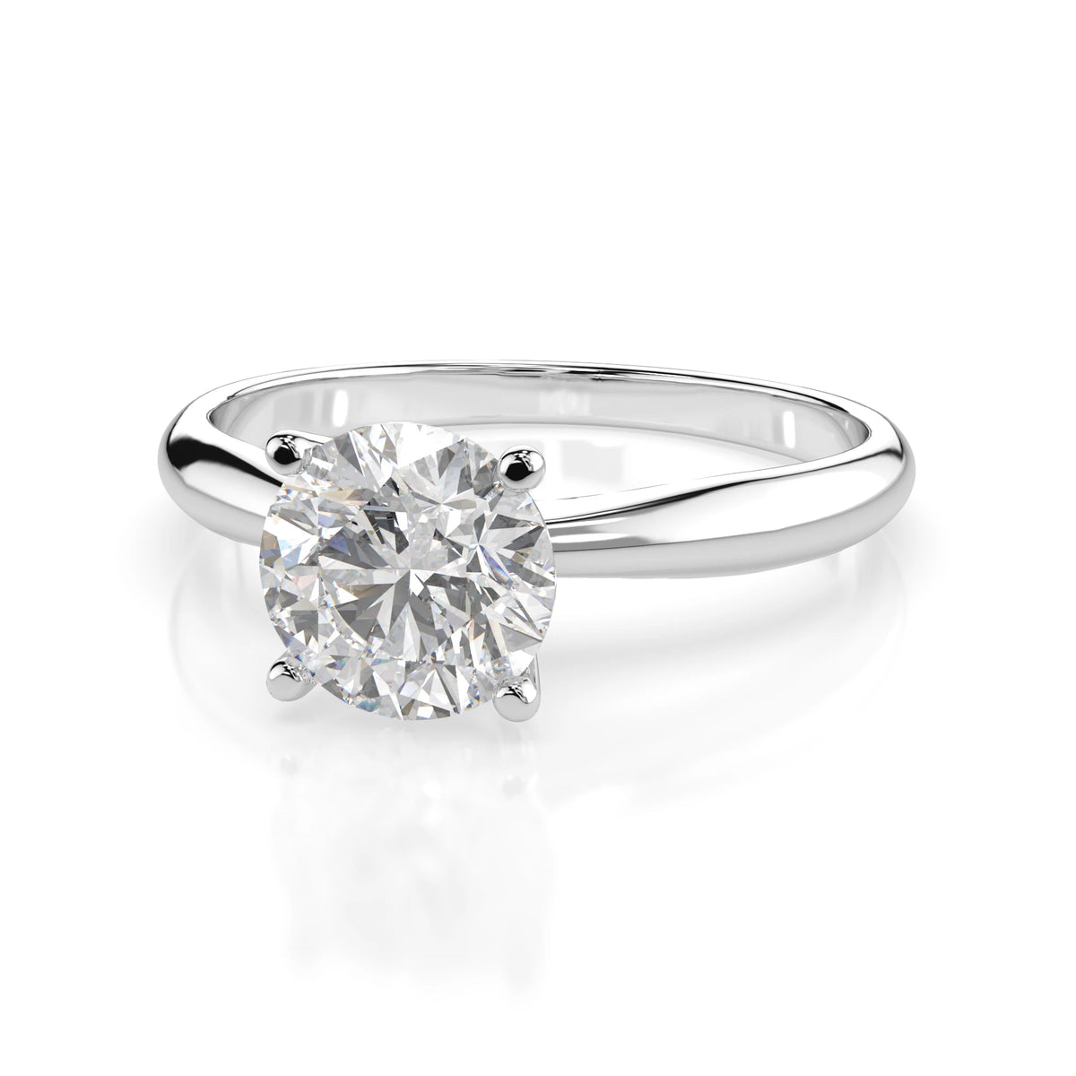 Inel de Logodnă Solitaire din Aur, Diamant Rotund Briliant 0,70 CT