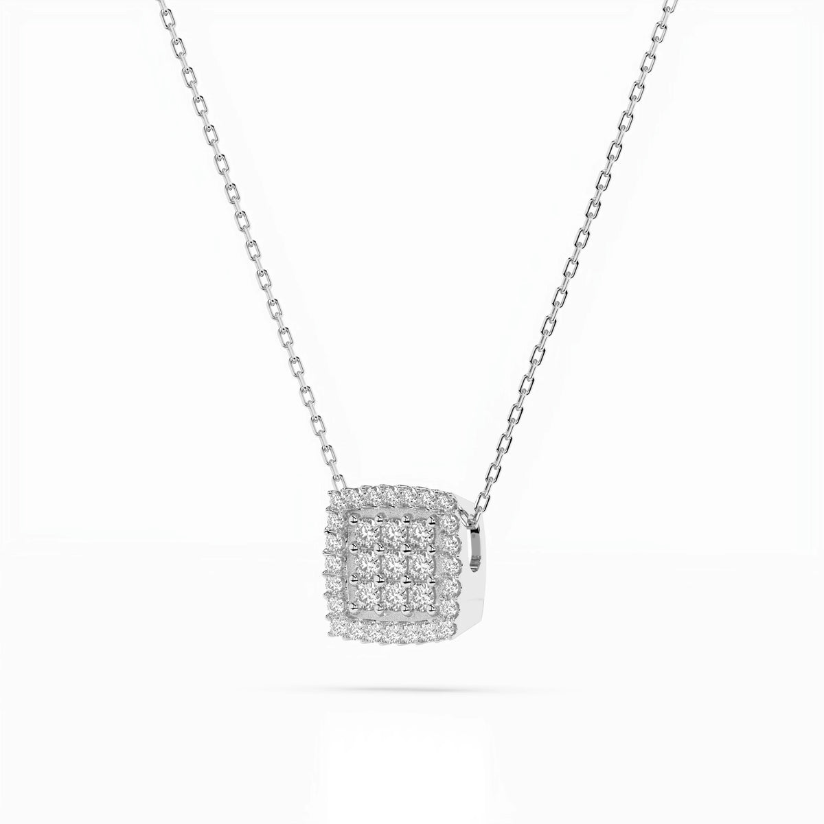 Colier din Aur cu Diamante, Forma Rotund Briliant, 0,26 CT