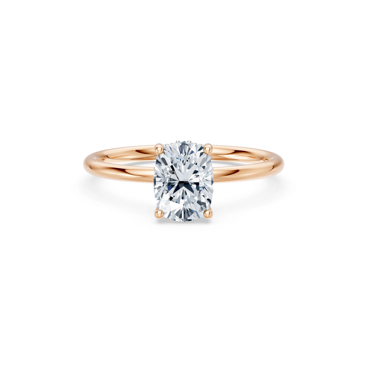 Inel de Logodnă Solitaire din Aur, Diamant Cushion 1,50 CT