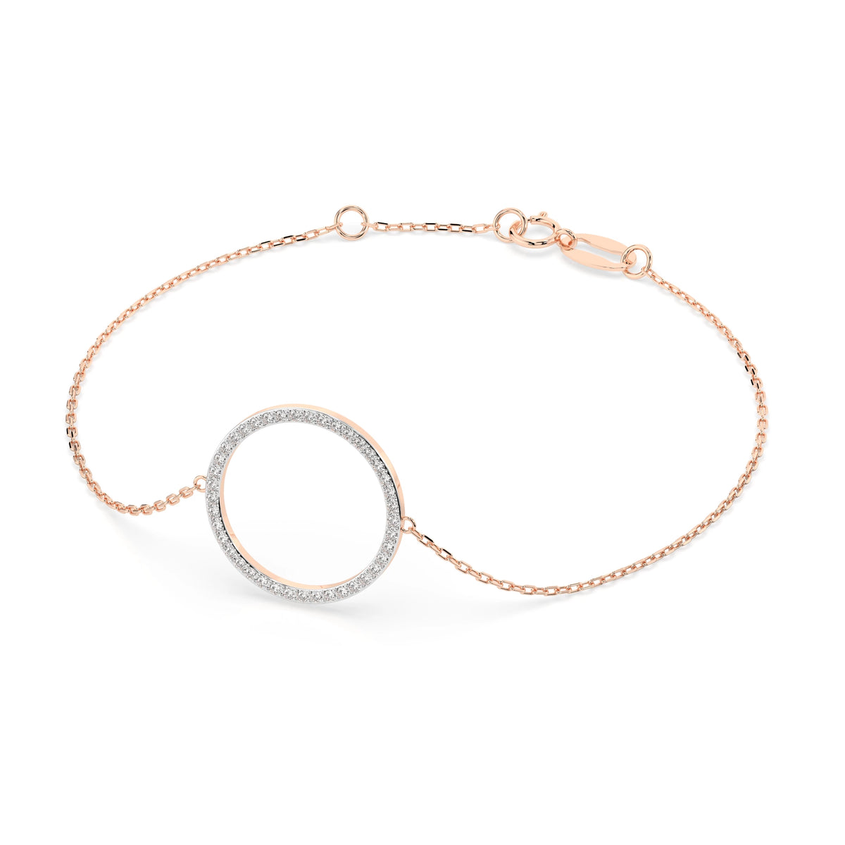 Brățară din Aur cu Diamante, Forma Rotund Briliant, 0,21 CT