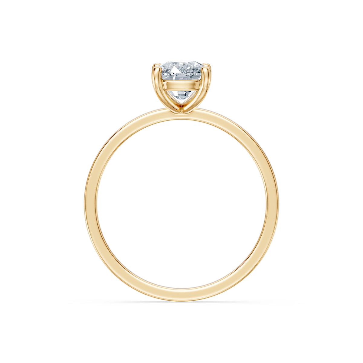 Inel de Logodnă Solitaire din Aur, Diamant Cushion 1,50 CT
