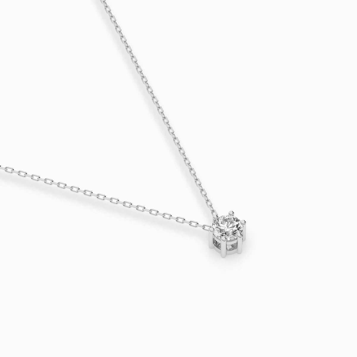 Colier din Aur cu Diamant, Forma Rotund Briliant, 0,15 CT