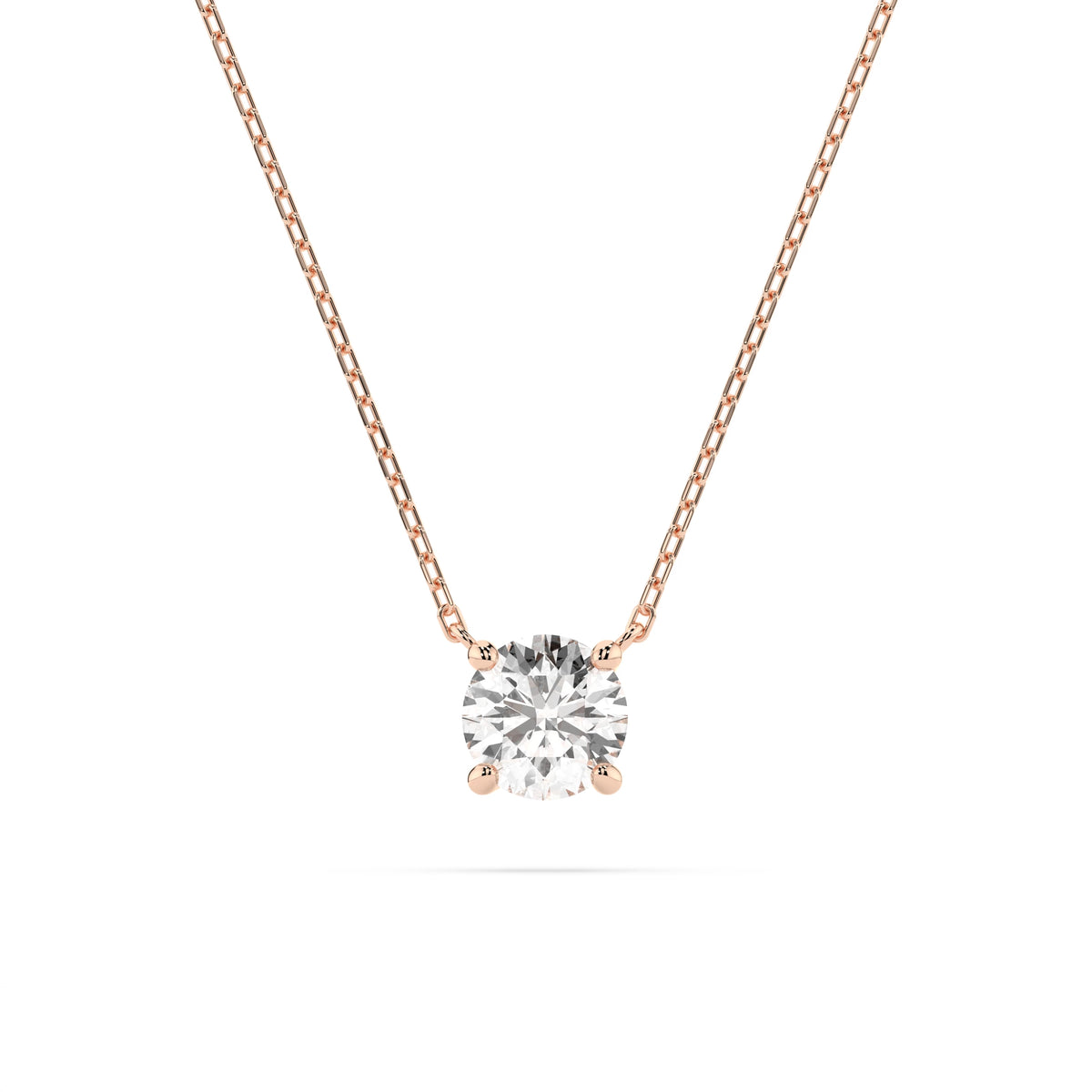 Colier din Aur cu Diamant, Forma Rotund Briliant, 0,50 CT
