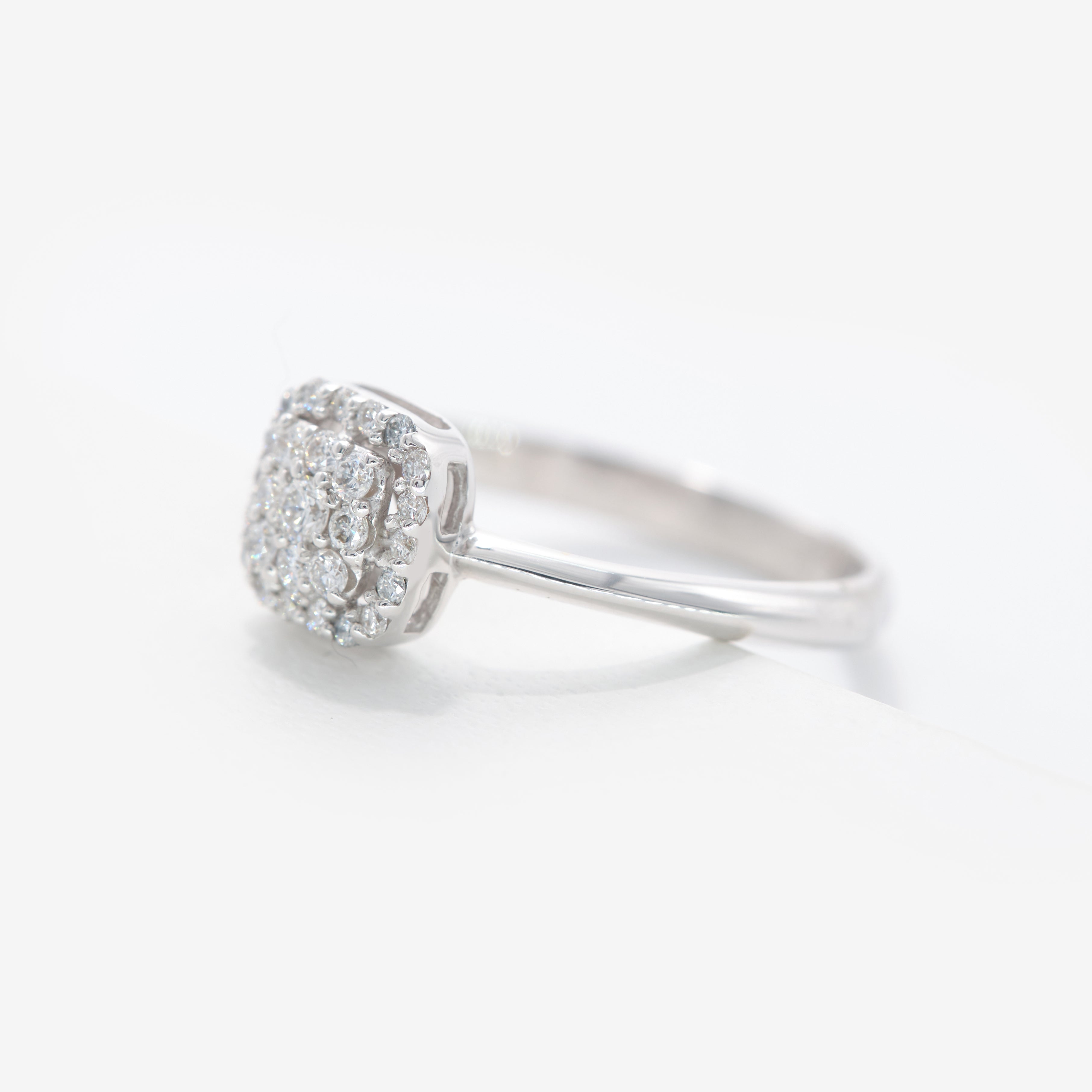 Inel aur 18k cu diamante 0.25 ct