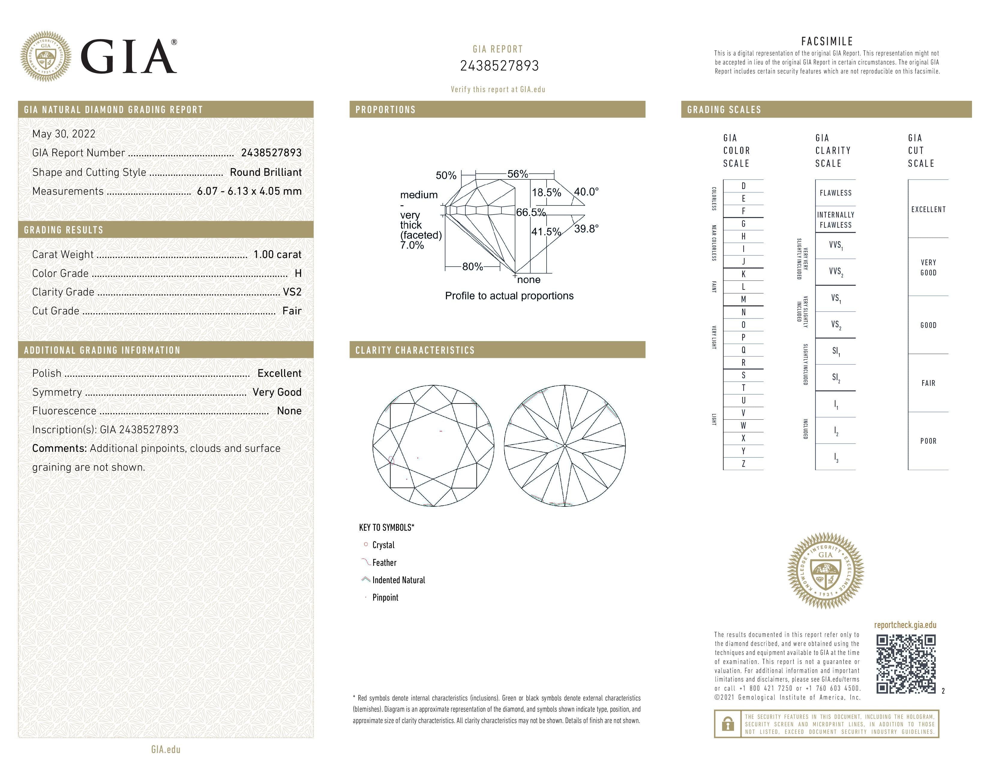 Inel de logodna Halo din platina cu diamant 1.00 ct - certificat GIA