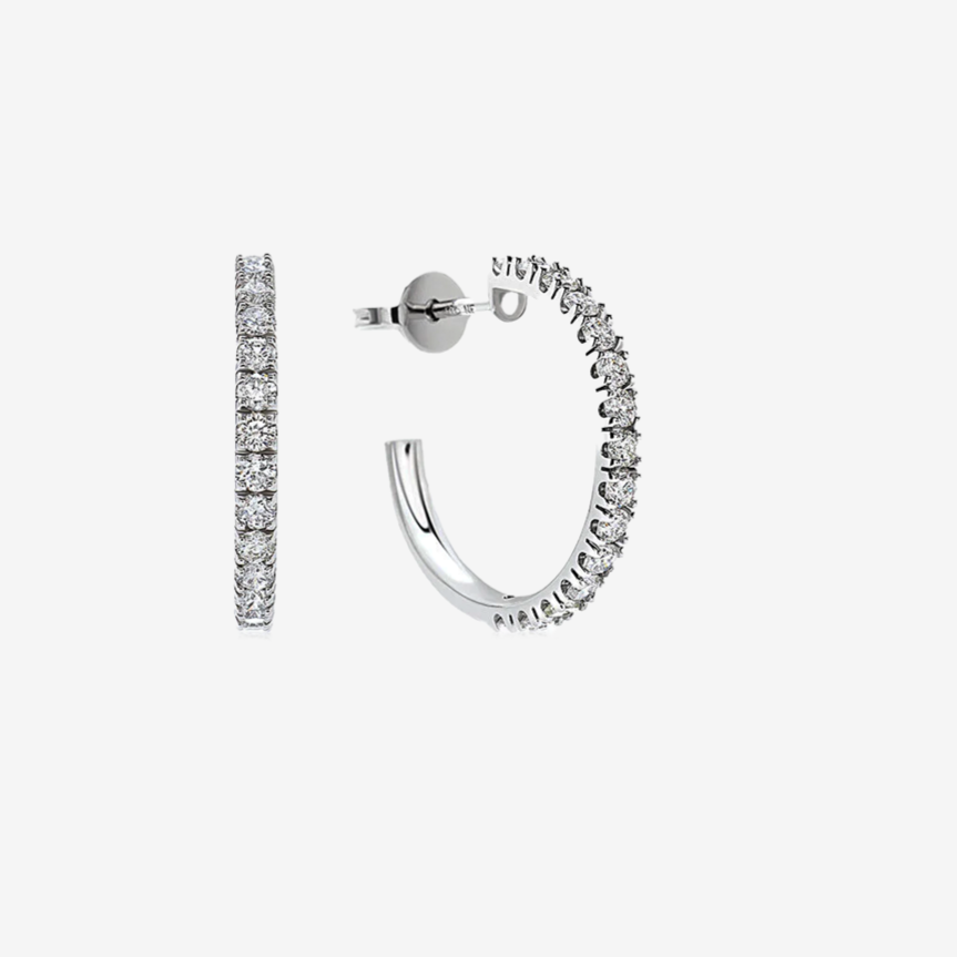 Diamonds Small Hoops Earrings