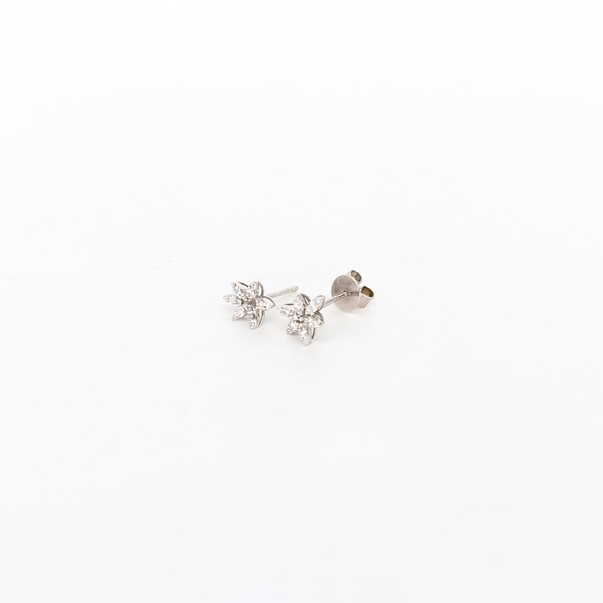 Cercei aur 18k cu diamante 0.28 ct