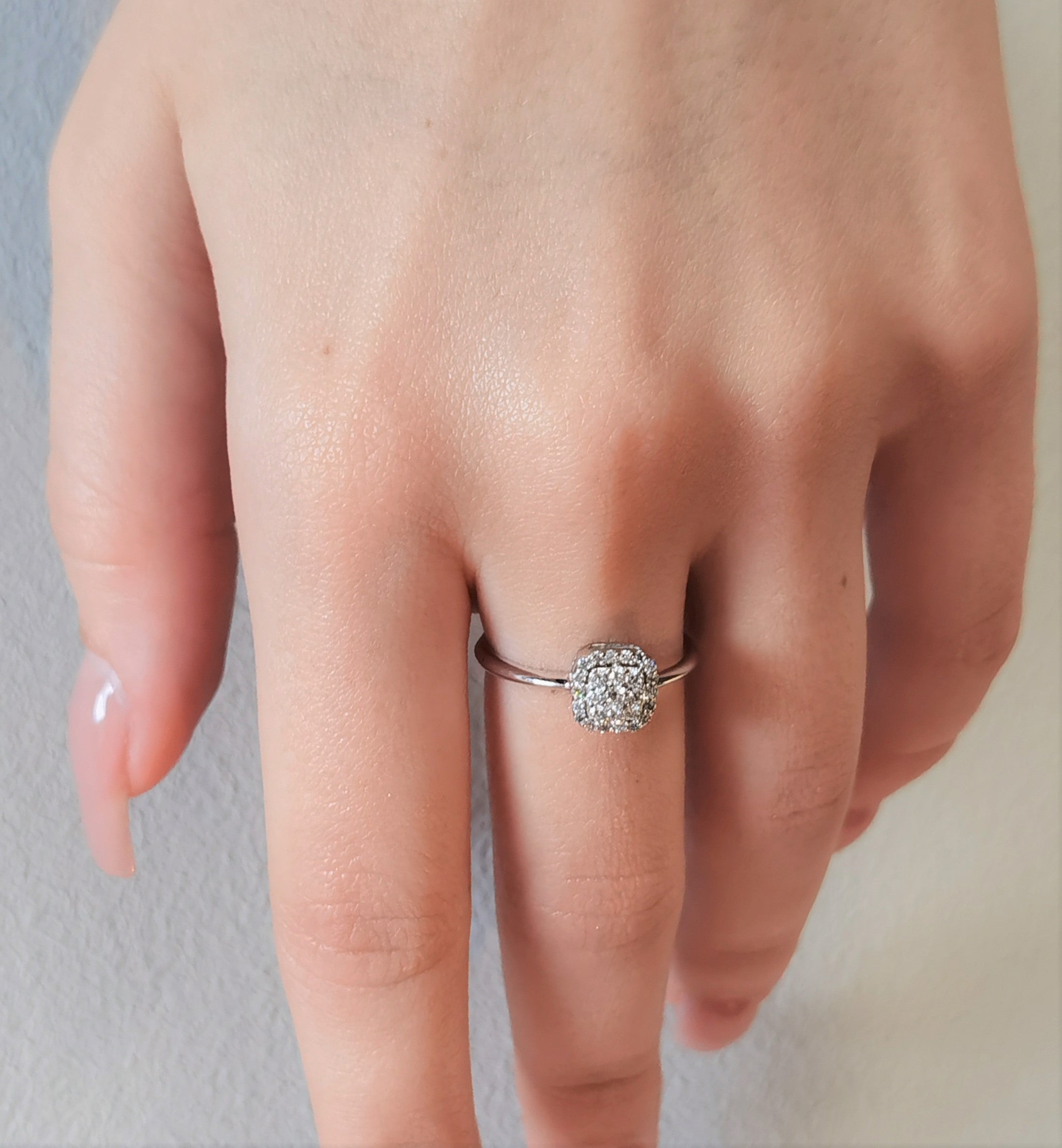 Inel aur 18k cu diamante 0.25 ct