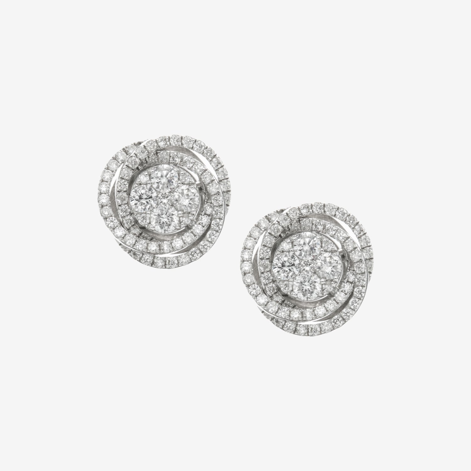 CROSS EARRINGS WITH DIAMONDS