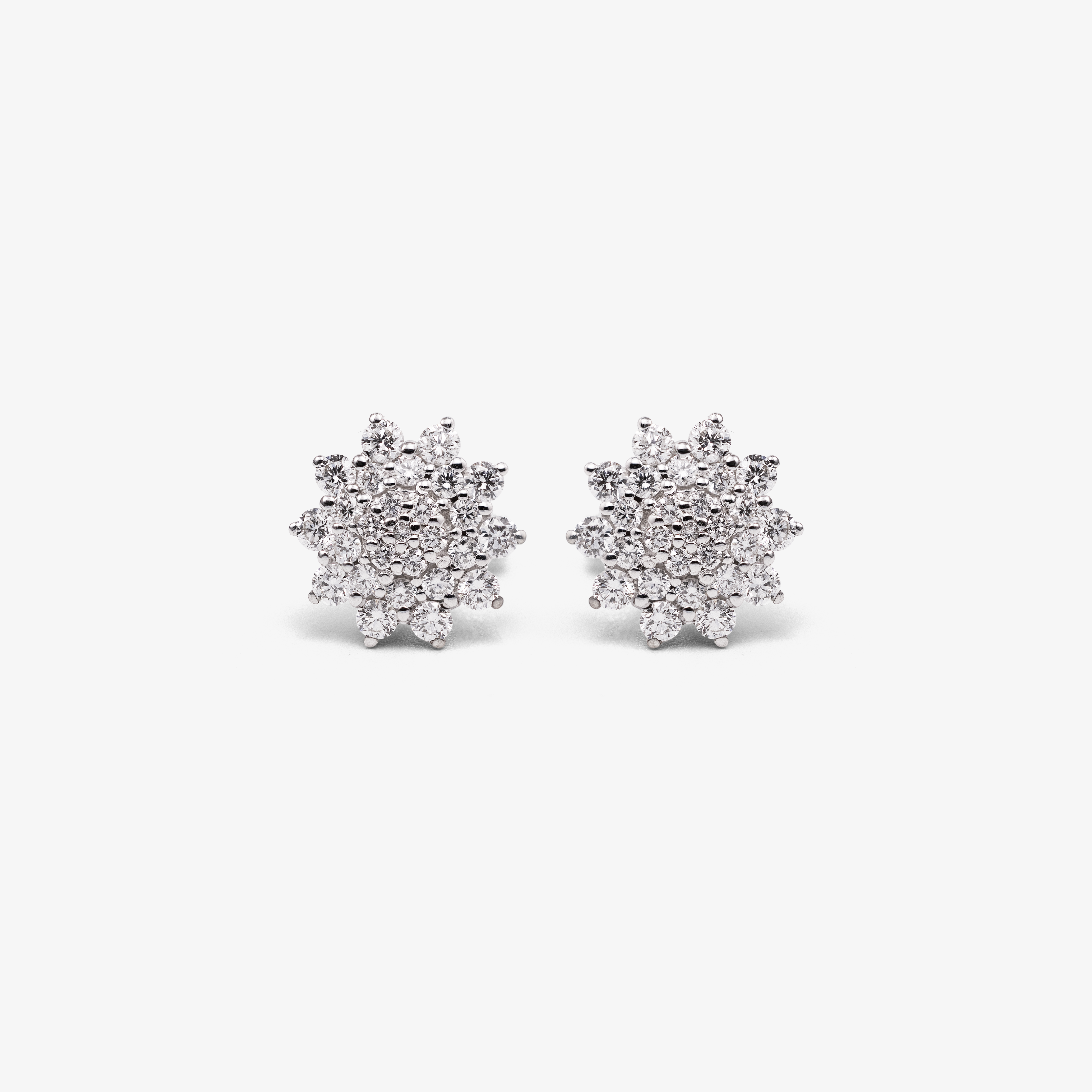 Cercei aur 18k cu diamante 1.28 ct