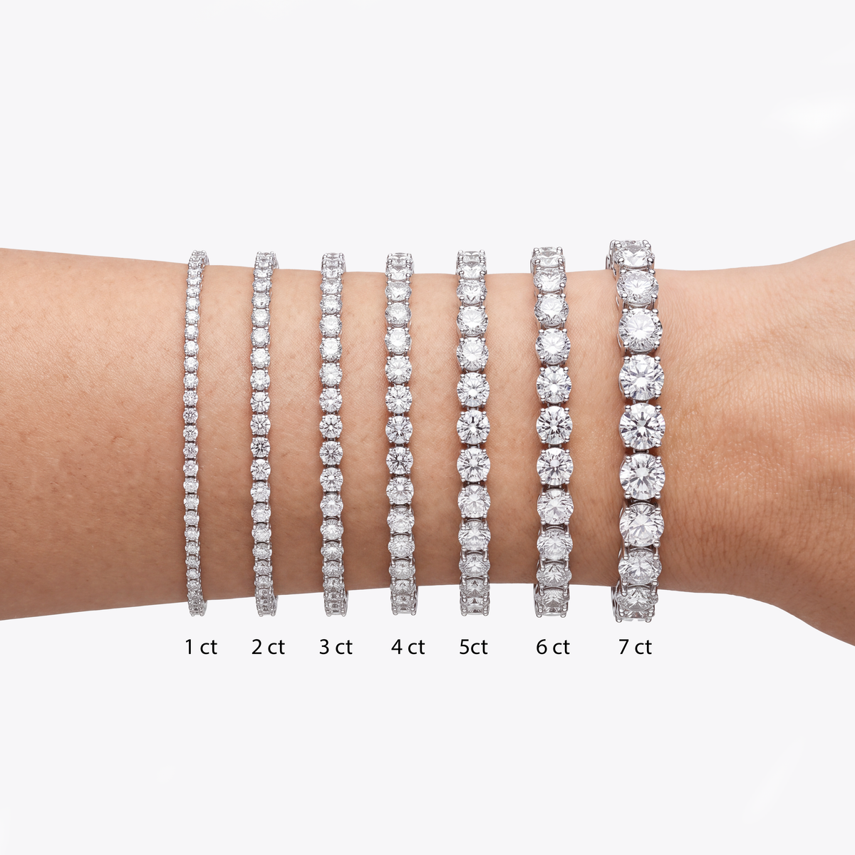 Brățară Classic Diamonds Tennis 1.00 ct — cu diamante naturale