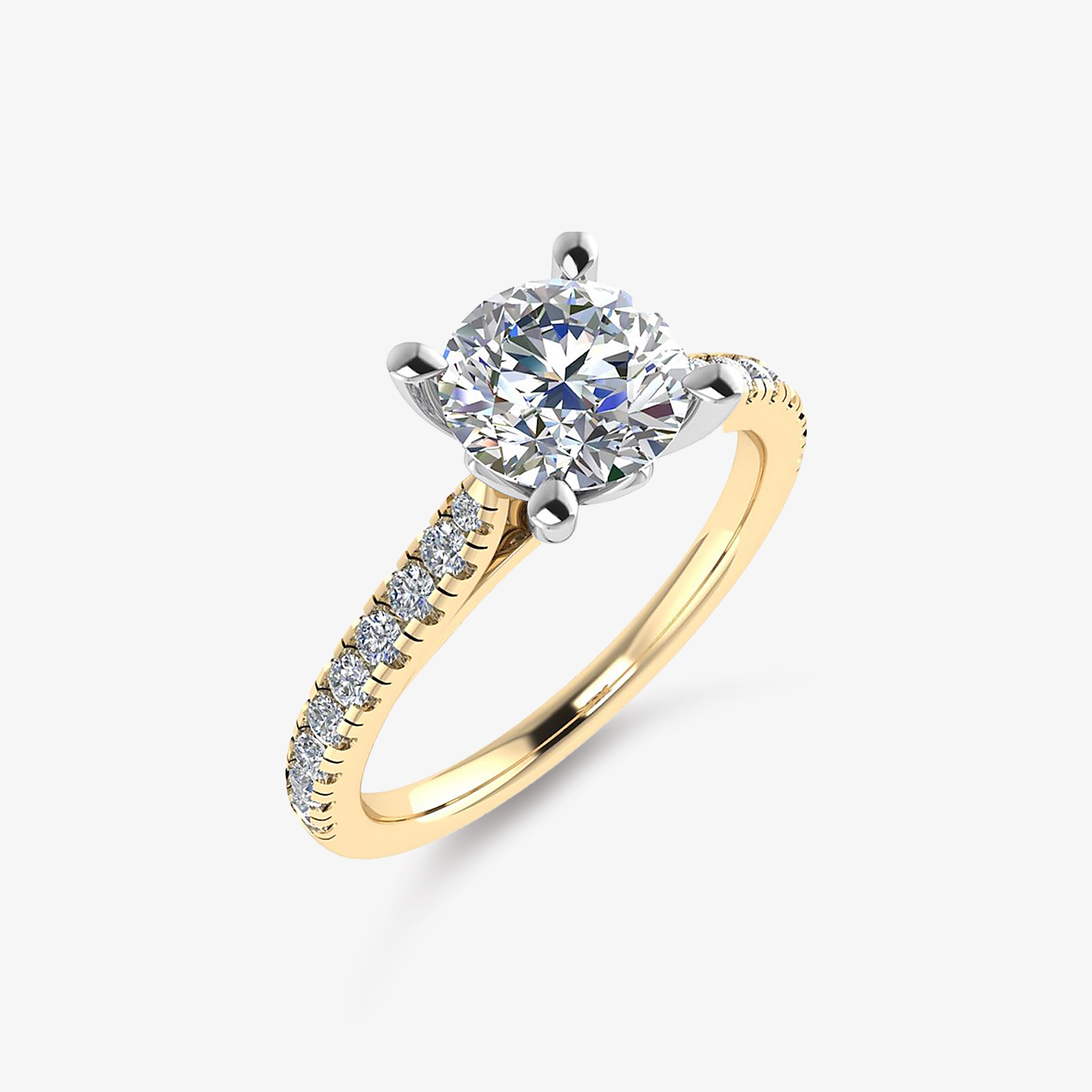 Inel de logodna din platina cu diamant 1.00 ct- Certificat GIA